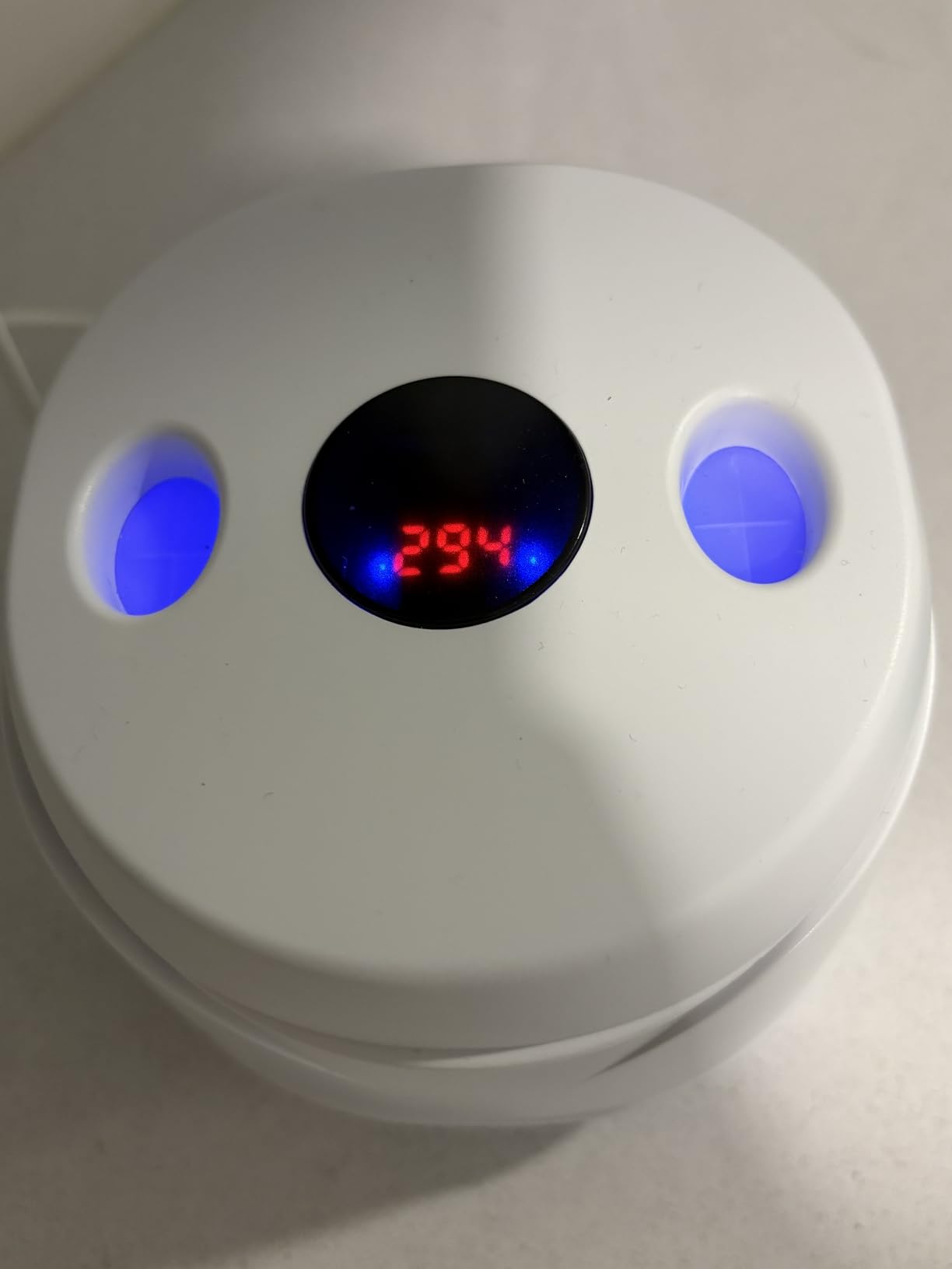 Portable Pacifier Sanitizer, UV Light Sanitizer Box, 99.99% Cleaned in 3 Minutes, 90 Disinfection Cycles, USB Rechargeable, Baby Pacifier Sanitizer On the Go (Large White) customer photo 2