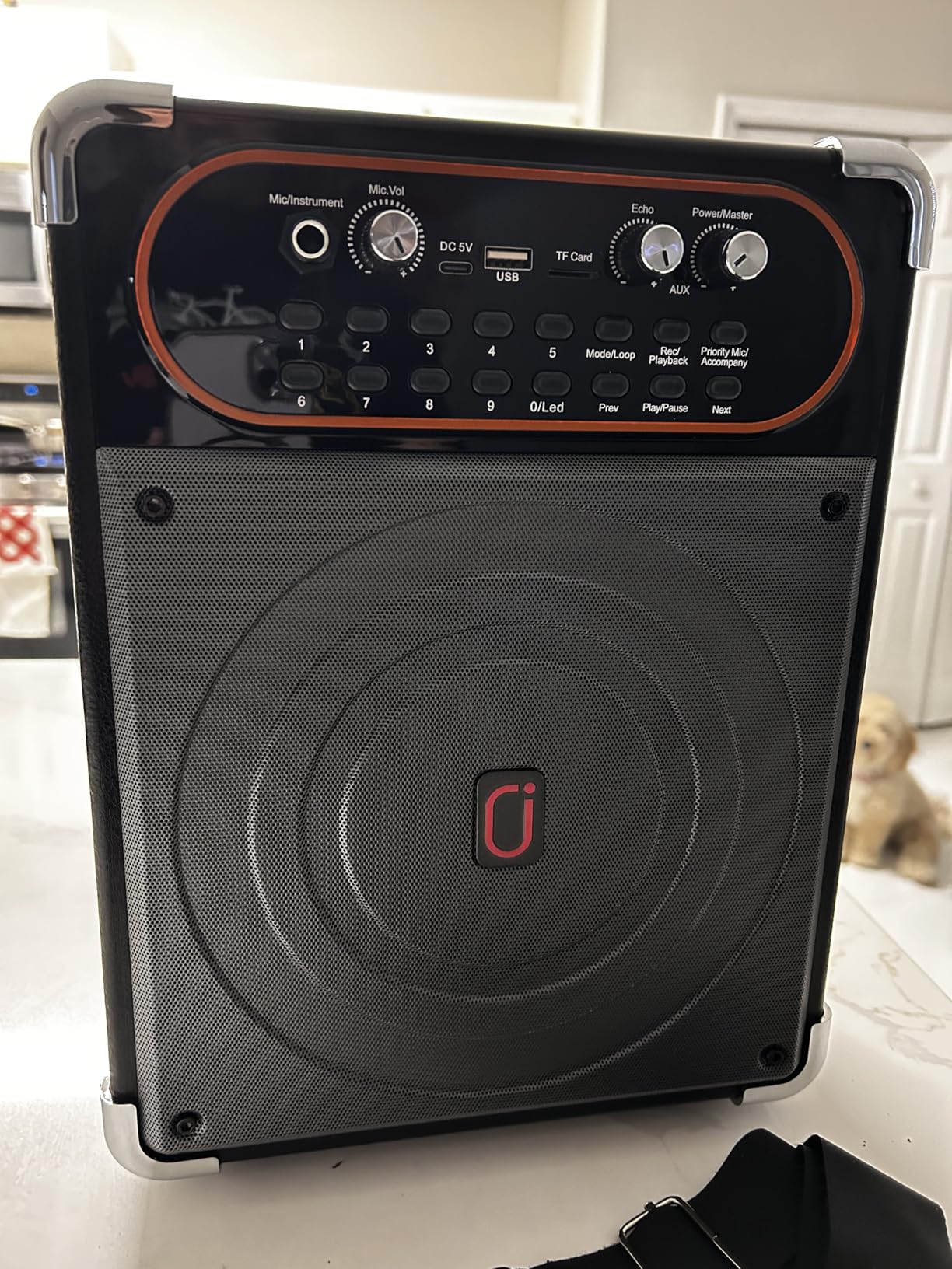 HWWR Karaoke Machine, Portable Bluetooth 5.3 Speaker with 2 Wireless Microphones for Adults, PA System with Echo Adjustment, Support TWS/TF Card/USB/AUX/TVs Connected, Stage Subwoofers customer photo 2