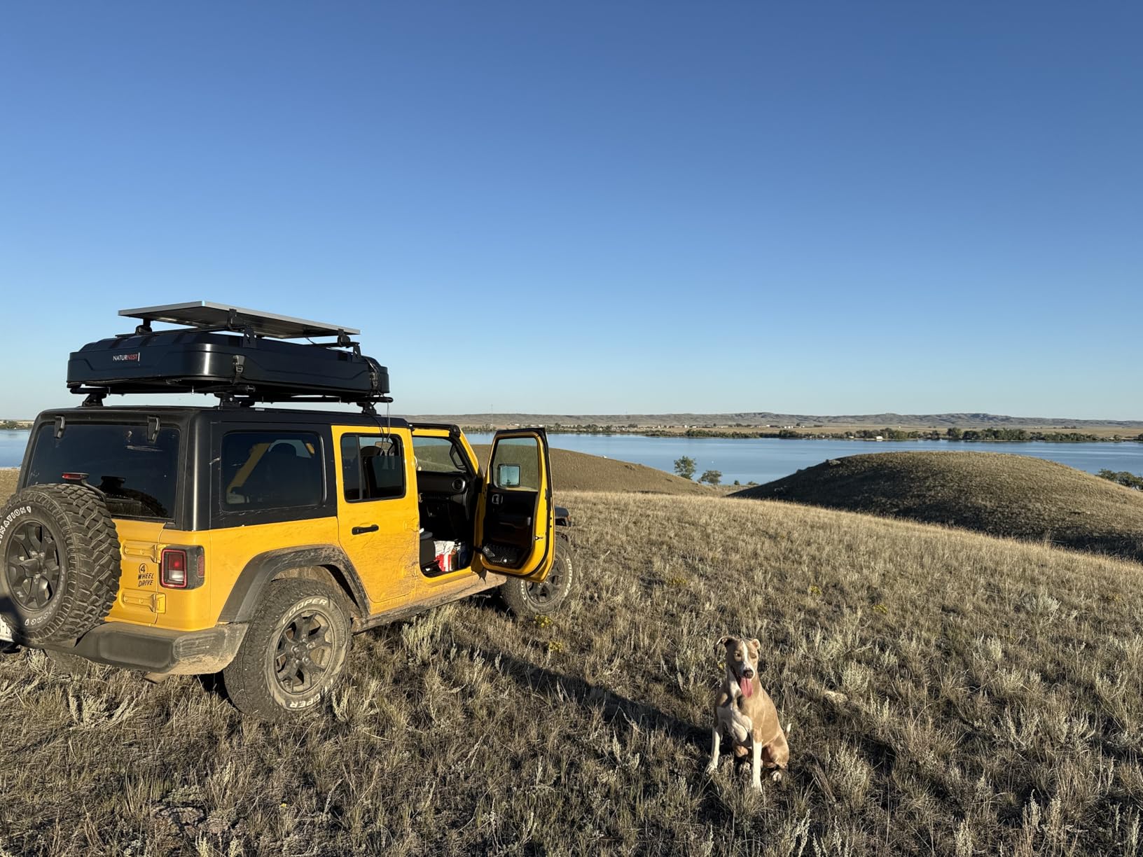 Naturnest Rooftop Tent Hard Shell, Easy Set Up Pop Up Large Tent for 2-3 Person Camping, Waterproof UV-Resistant Blackout 4 Season Tents for Truck, Jeep, SUV, Van, Trailer - Sirius 1 Plus customer photo 1