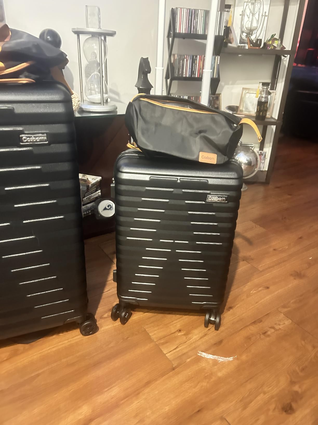 Luggage Sets 5 Piece Suitcases with Wheels, Suitcase Set ABS Hard Case Luggage with Spinner Wheels Durable Travel Luggage customer photo 2
