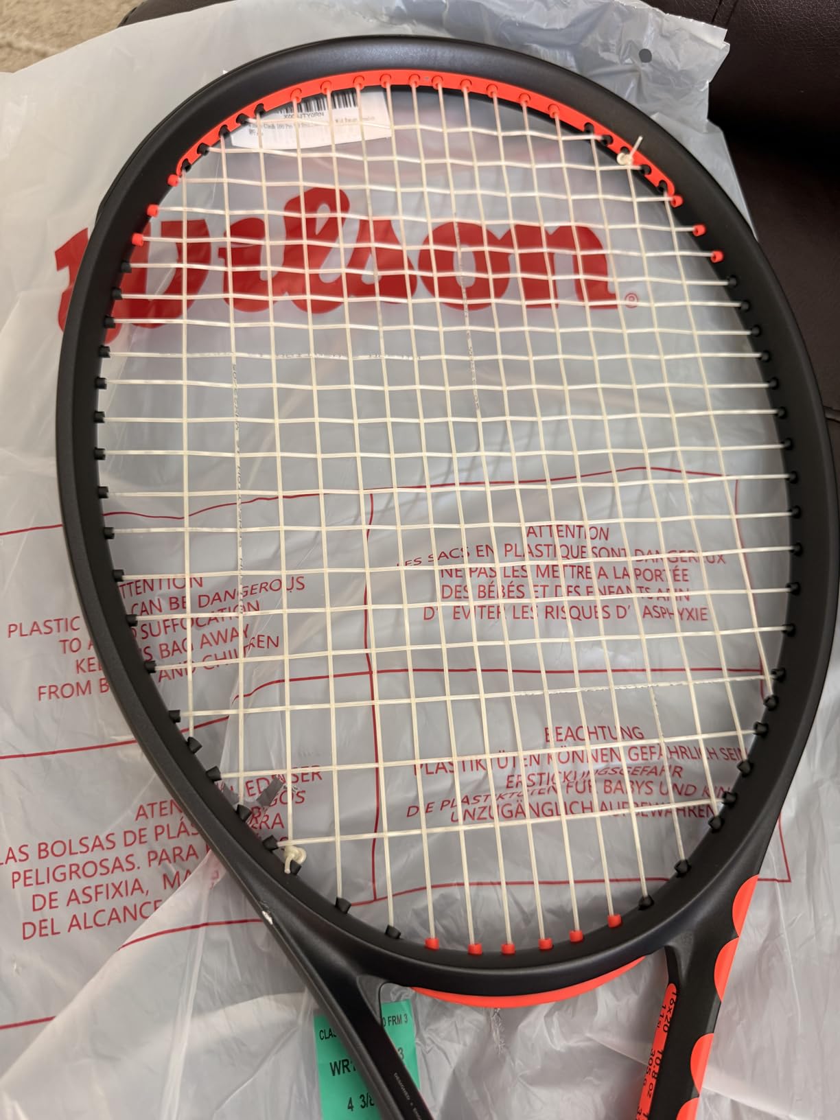 Wilson Clash 100 Pro V3 Strung Adult Performance Tennis Racket customer photo 1