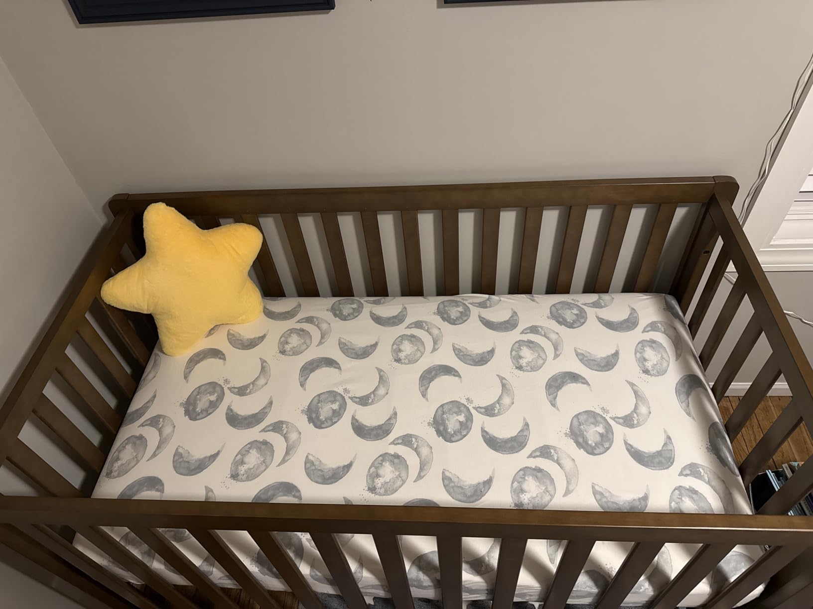Burt's Bees Baby Essential Organic Cotton Fitted Crib Sheet, Breathable for Boy Girl Standard Crib & Toddler Mattresses (Good Night Sky Stone 2-pk) customer photo 2