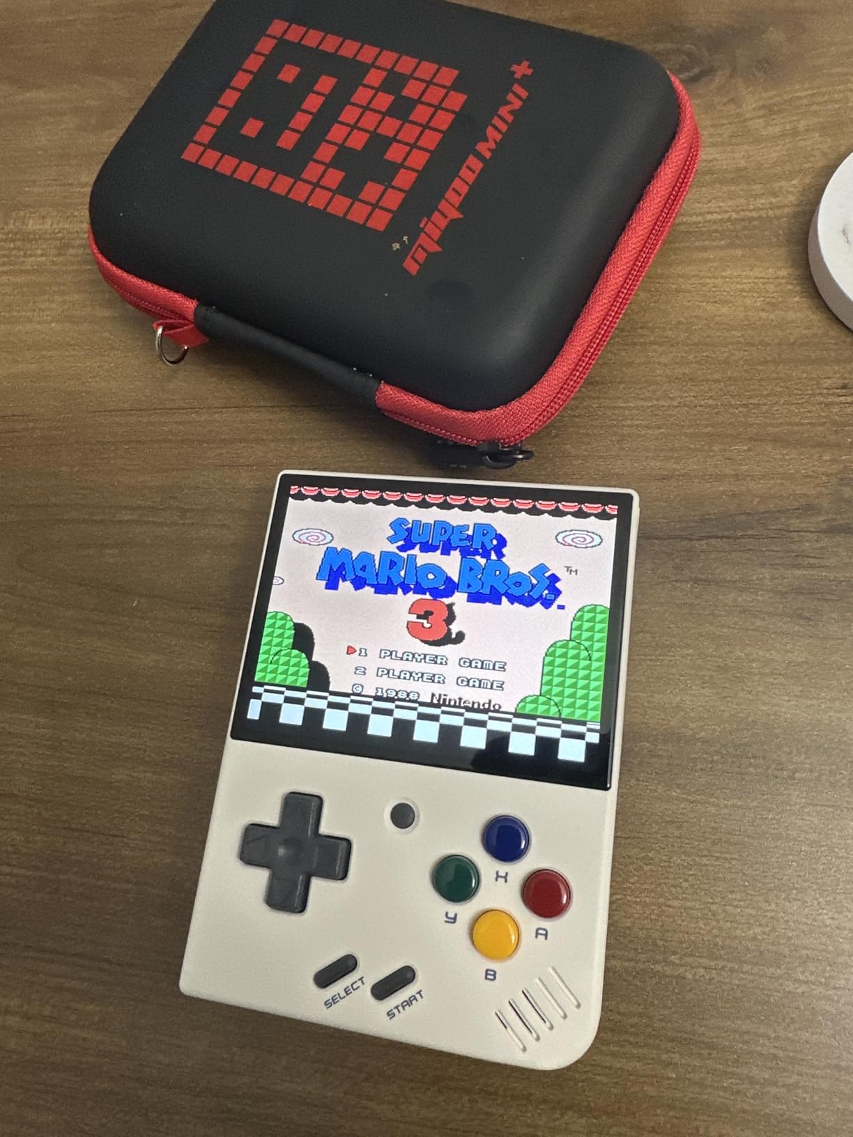 Mini Plus with Portable Case Retro Emulator Handheld Game Console Latest Version with WiFi & RTC, 3.5'' 640*480 IPS Screen 3000mAh Battery, Pulper 64GB customer photo 1