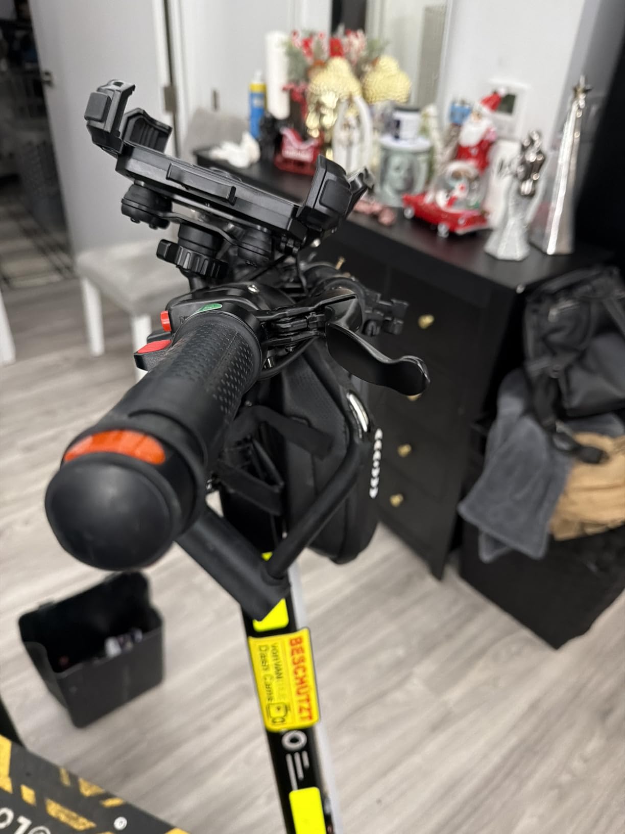 JOYROOM Motorcycle Phone Mount Holder - [Dual Vibration Dampener] 150mph Anti-Shock Phone Holder for Motorcycle [Upgrade Metal Handlebar Clamp] - Bicycle Bike Phone Holder Mount for 4.7-7 inch Cell Phones customer photo 1