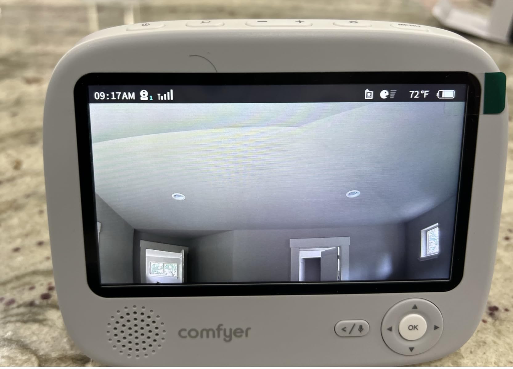 Hybrid Video No WiFi and Smart WiFi Baby Monitor - 5 inch 1080P Split Screen and 2K Camera App Control, Motion Alerts, Sound Detection, HD Night Vision, 5050mAh Battery, Triple Security, 1600ft Range customer photo 1