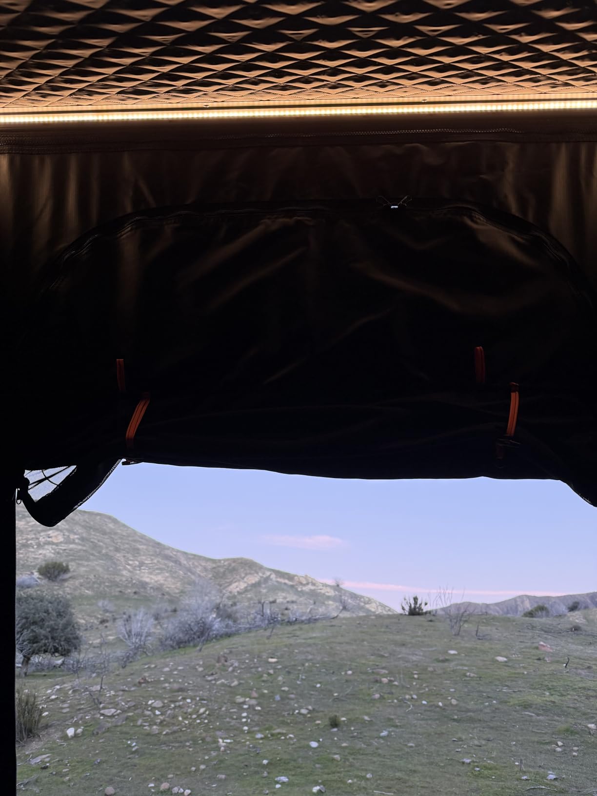 Explorer Pro Rooftop Tent Hard Shell with USB Outlet, Side Awning, Replaceable Netting Curtain&Luggage Racks for 4 Season Camping, Aluminum Pop Up 2-3 Person Roof Top Tent for Truck Jeep SUV Van customer photo 2