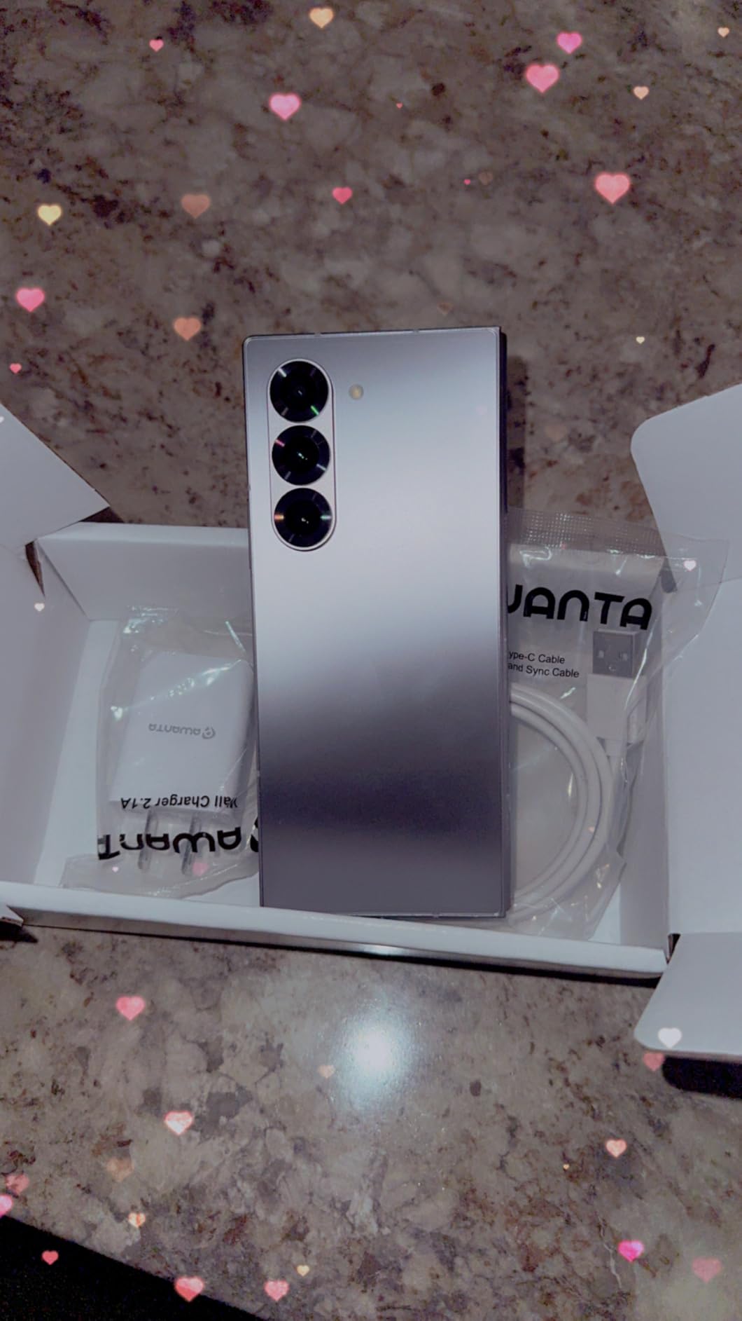 Samsung Galaxy Z Fold 6 AI Cell Phone, 256GB Unlocked Silver Shadow (Renewed) customer photo 2