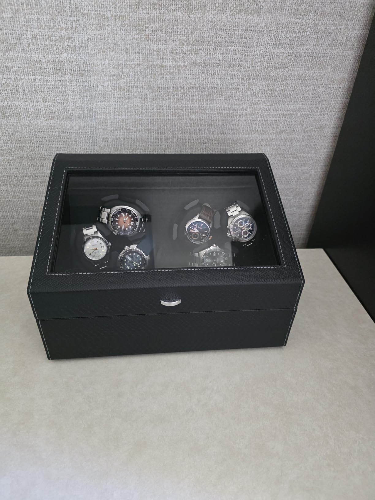 hightall Luxury Automatic Watch Winder for Rolex/Omega/Cartier with Whisper-Quiet Motor (<5dB), Anti-Scratch Memory Foam & Stable Base customer photo 2