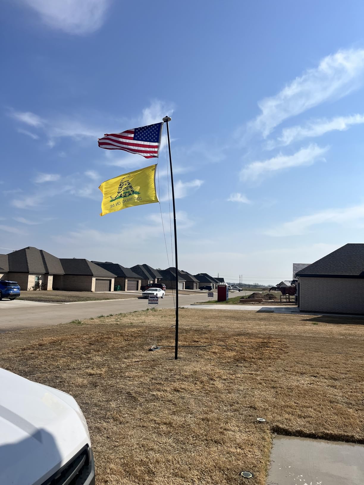 20FT Heavy Duty Flag Pole - Tapered Design,2.4