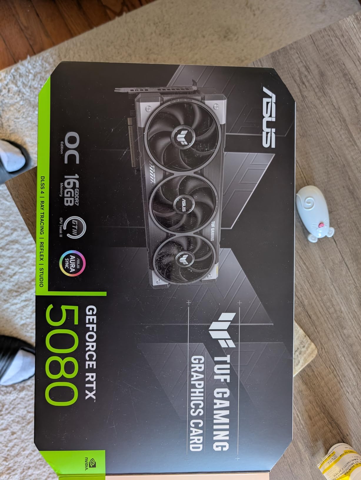 ASUS TUF GeForce RTX 5080 16GB GDDR7 OC Edition Graphics Card, NVIDIA, Desktop (PCIe 5.0, HDMI/DP 2.1, 3.6-Slot, Military-Grade Components, Protective PCB Coating, Axial-tech Fans, Vapor Chamber) customer photo 2