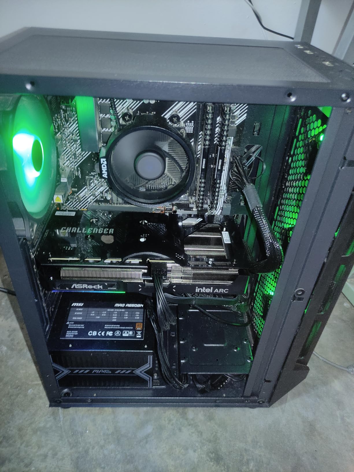 Intel Arc B570 Challenger 10GB OC GDDR6 Graphics Card, 2600 MHz GPU, 19 Gbps Memory, Dual Fan, Metal Backplate, HDMI 2.1a, DisplayPort 2.1, 0dB Cooling customer photo 2