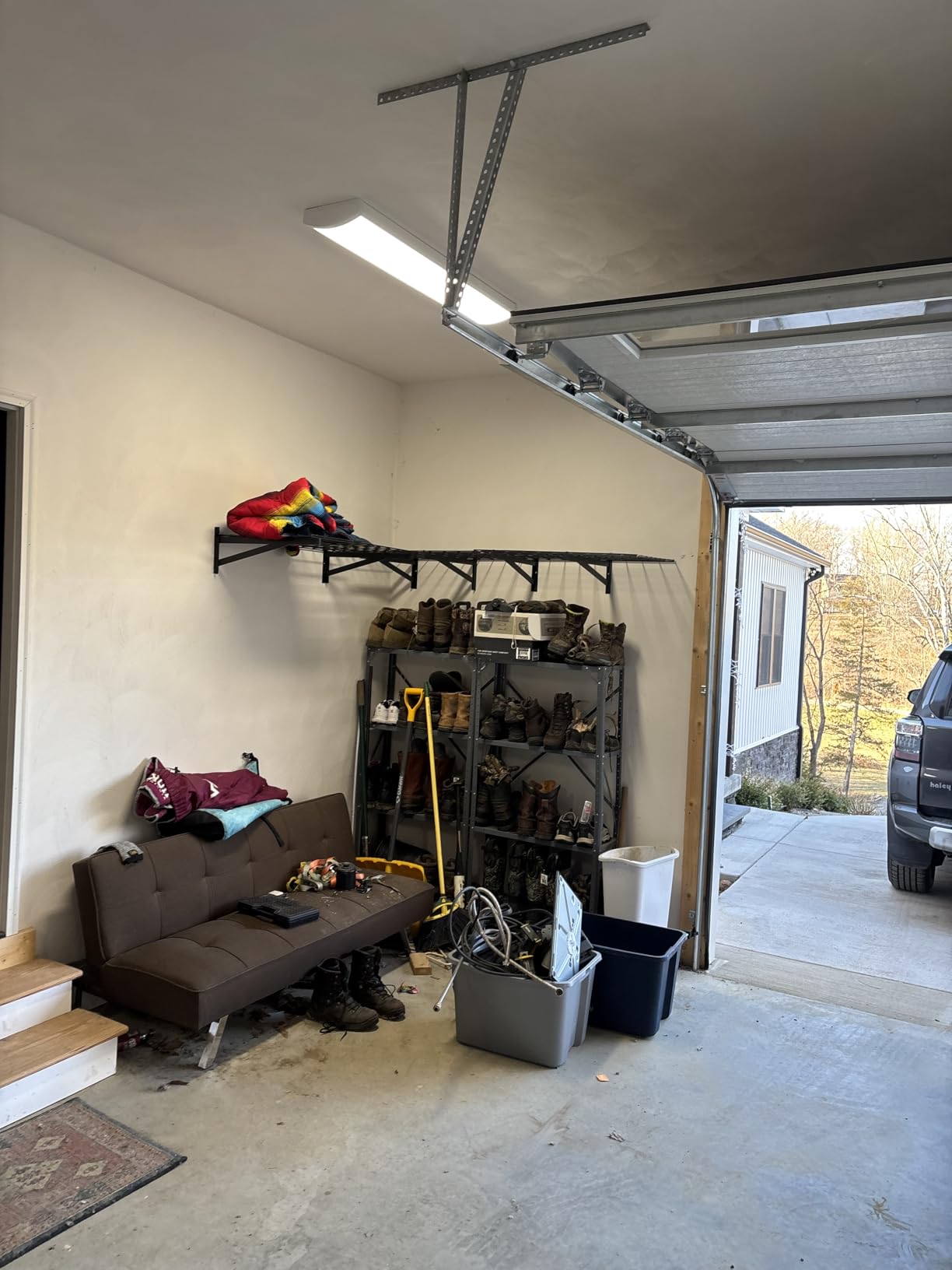 4 Pack Heavy Duty Garage Wall Shelving Set (2x3ft), Wall Mounted Garage Shelves 1400lbs Capacity, 24