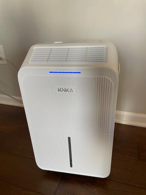 KNKA 2500 Sq.Ft Dehumidifier for Basement with Drain Hose Max 34 Pints, Dehumidifiers for Home, Bedroom, Bathroom, Large Room, Three Modes, Intelligent Humidity Control, Dry Clothes, 24HR Timer customer photo 1