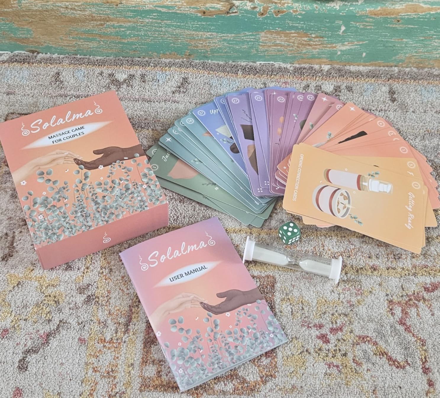 Solalma Massage Game for Couples with Fun Surprise Cards | Intimacy Card Game for Mindful Date Night Ideas to Reconnect with Spouse | Couples Massage at Home Kit | Anniversary & Wellness Gift customer photo 2