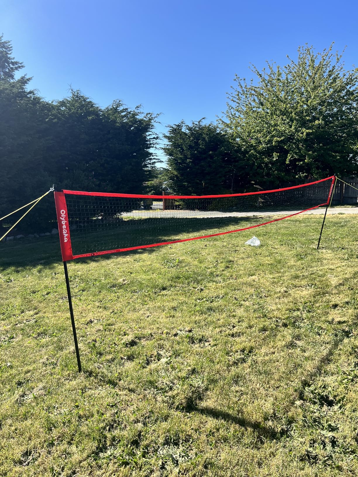 20ft Volleyball & Badminton Combo Net Set Outdoor for Backyard Beach with Adjustable Poles, Durable Anti-Sag Net, PU Volleyball, 2 Aluminum Rackets, Carry Bag for Easy Portable customer photo 2