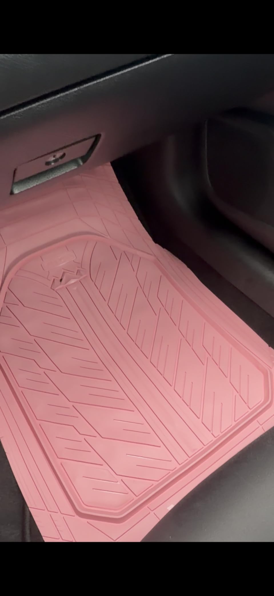 CAR PASS Heavy Rubber Car Floor Mats, Deep Waterproof Car Mats All Weather, Universal Trim-to Fit Automotive Floor Mats for Car SUV Truck Van, Durable Floor Liners Solid Black customer photo 2