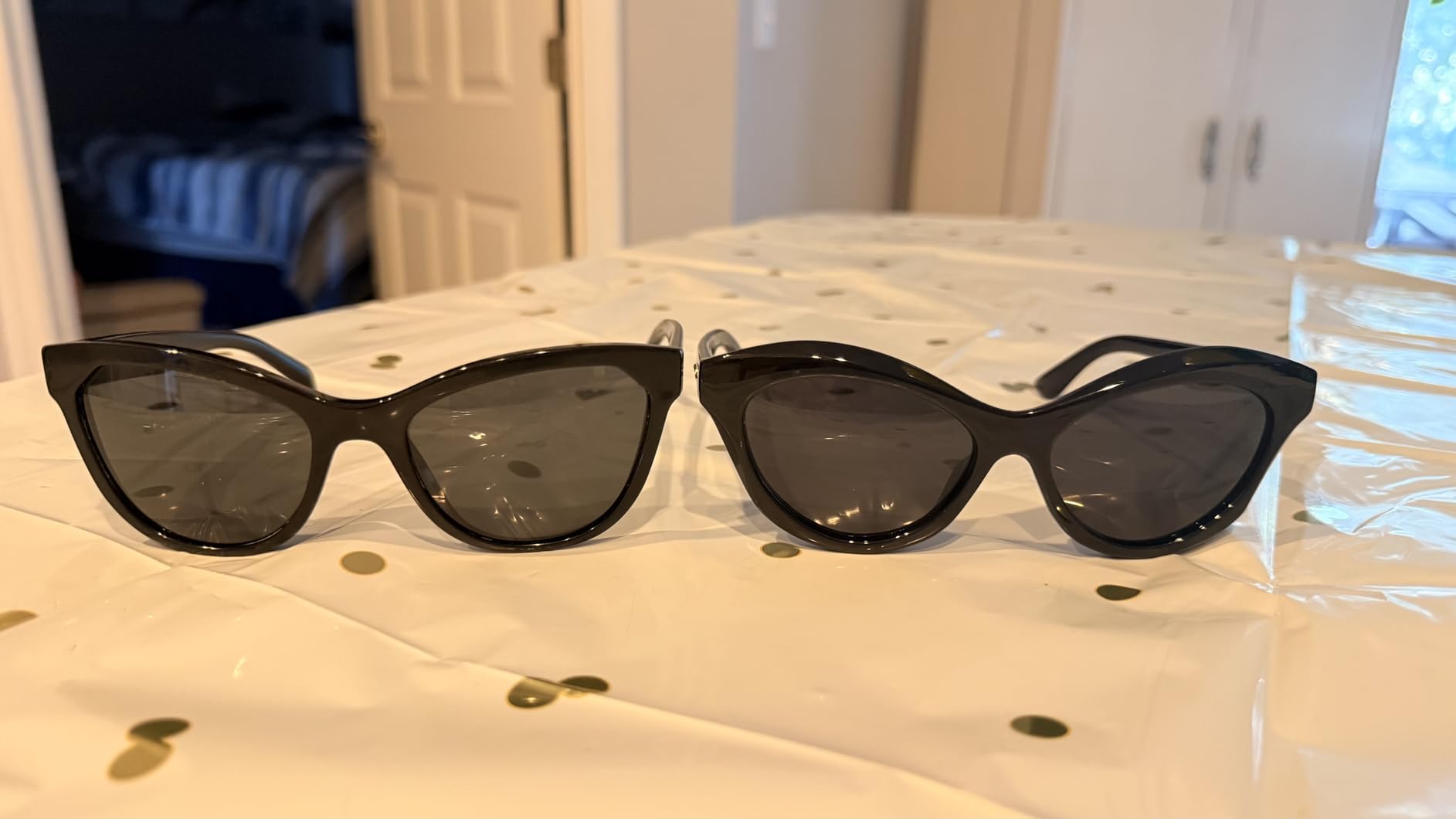 Retro Cat Eye Sunglasses for Women, Vintage Retro Narrow Cateye Frame Trendy Sun Glasses, OP6913 customer photo 1