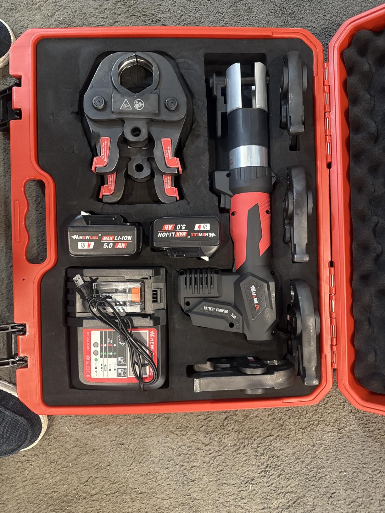 MINI Propress Tool for Copper Pipe, Battery Powered Pro Press Copper Crimper tool 32KN for US Standard 1/2