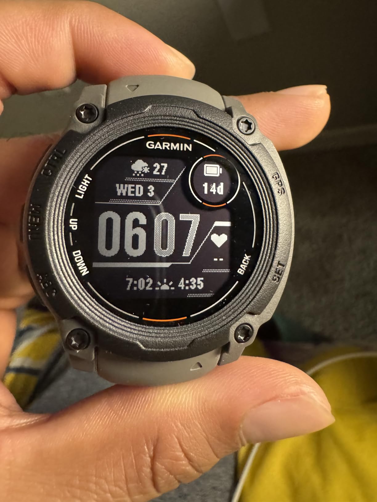 Instinct® E 45mm, Rugged Outdoor GPS Smartwatch, 24/7 Health Monitoring, Wrist-Based Heart Rate, Up to 16 Days of Battery Life, Charcoal customer photo 2
