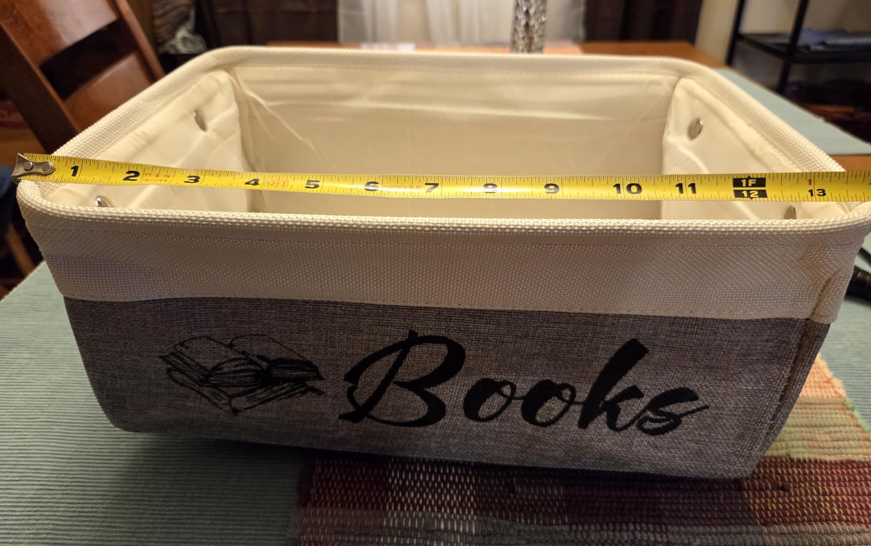 Marsui Book Lover Gifts TBR Book Storage Basket to Be Read List Storage Bin Bookish Accessories Bookworm Gift for Club Members Student Teacher Reading Accessories customer photo 2