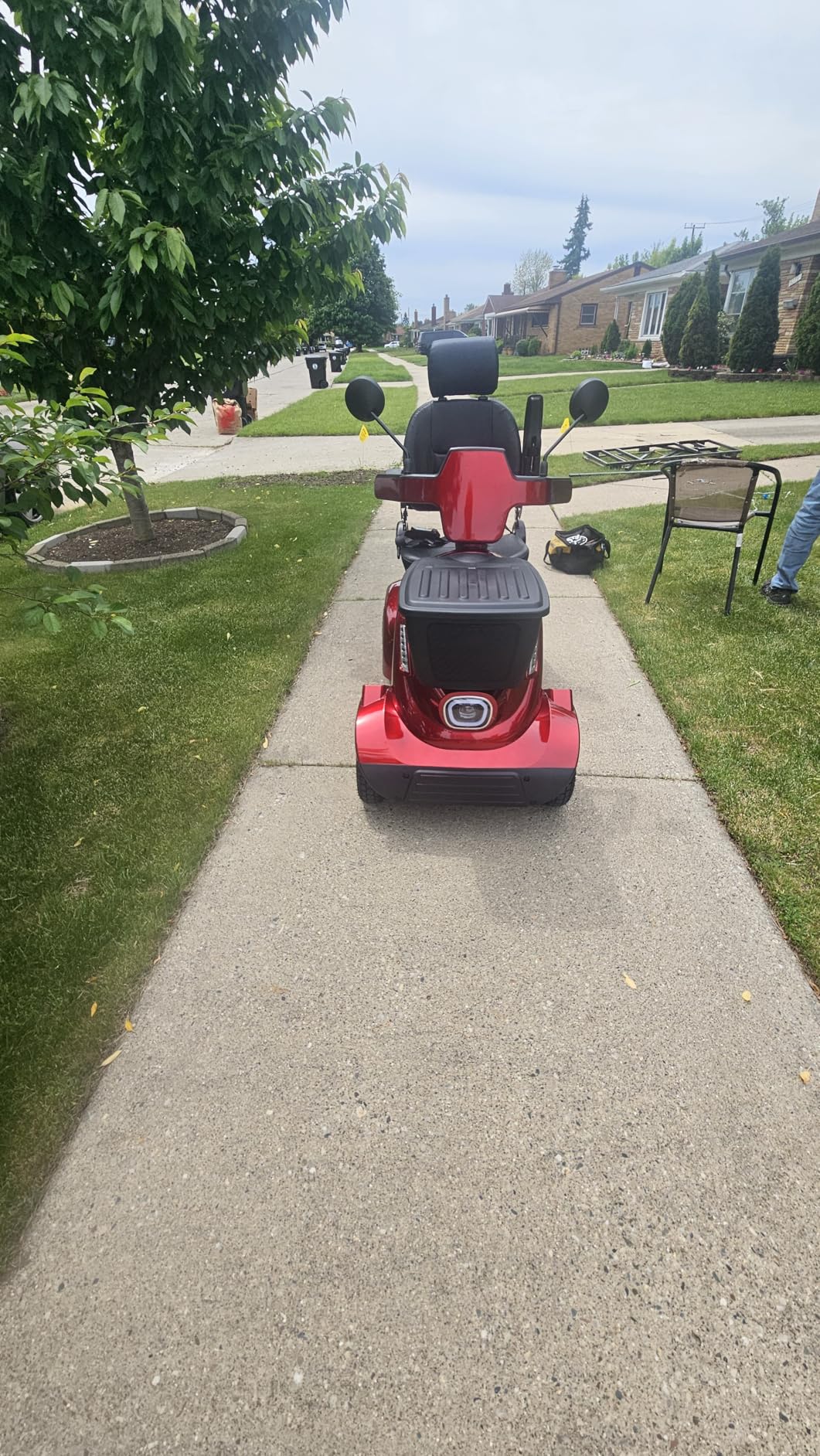 MS02 MAX All Terrain 1000W Electric Mobility Scooter for Adults & Seniors - 500LBS Load & 32 Miles Range Powered Wheelchair Device w/Off-Road Absorber, Bluetooth Speaker, Dual Baskets, LED Light System customer photo 2