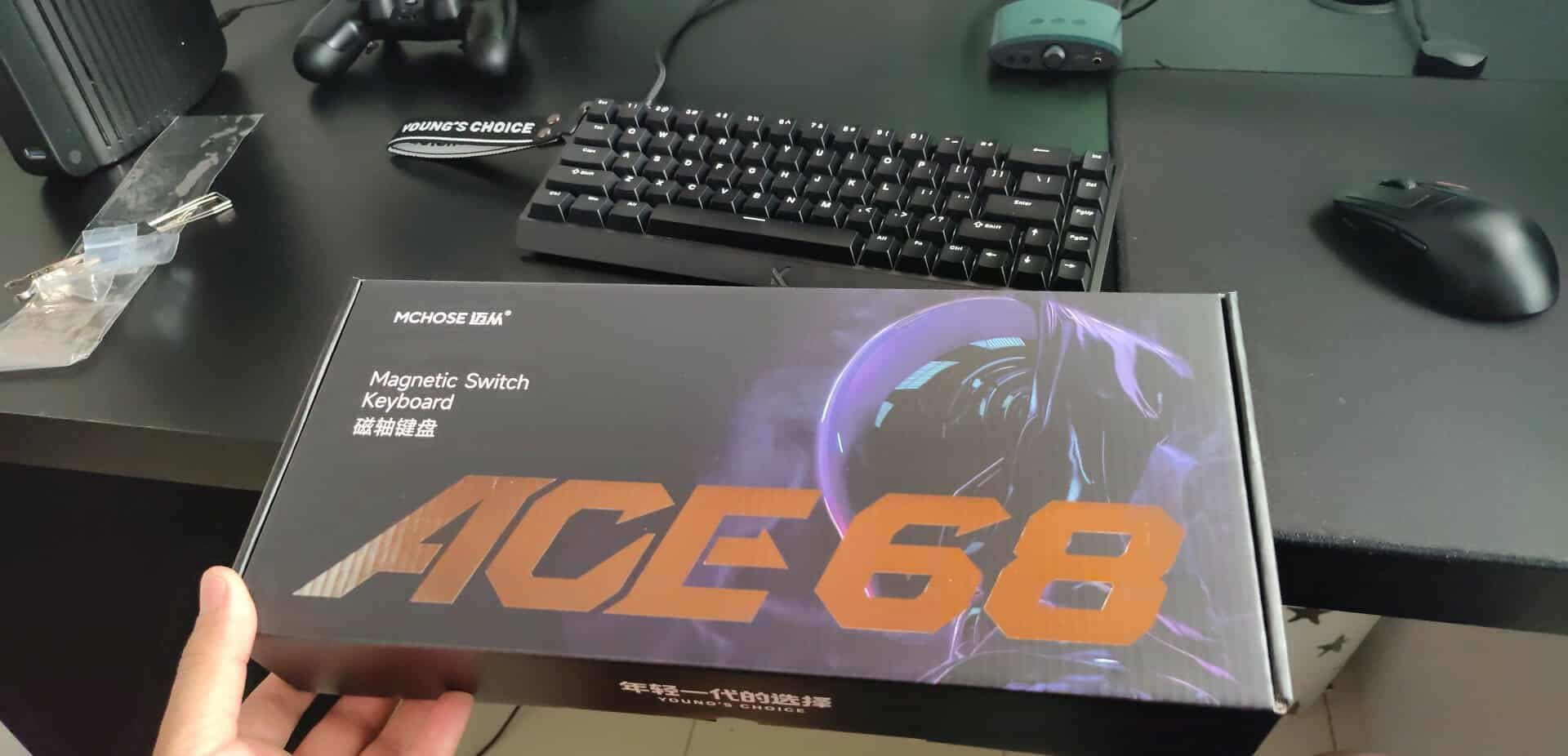 Hyekit x MCHOSE ACE 68 65% Wired Magnetic Switch Mechanical Gaming Keyboard, Rapid Trigger Hall Effect Keyboard, Hyper-Fast Adjustable Actuation, 8K Hz Polling Rate, RGB HotSwap, for PC/Mac, Black customer photo 1