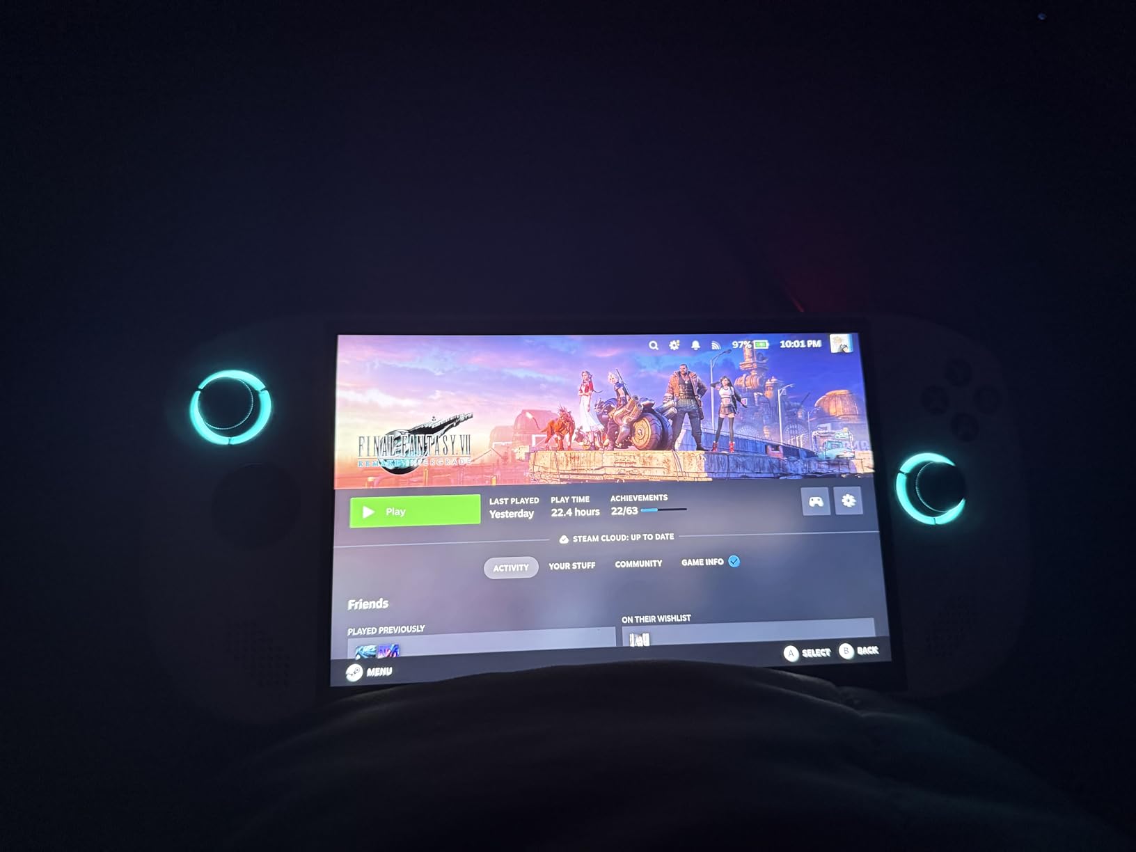 Lenovo Legion Go S Gaming Handheld - 2025 Model, AMD Ryzen Z2 Go, 8 inch PureSight IPS 120Hz Display, 16GB Memory, 512GB Storage, SteamOS, Glacier White customer photo 1