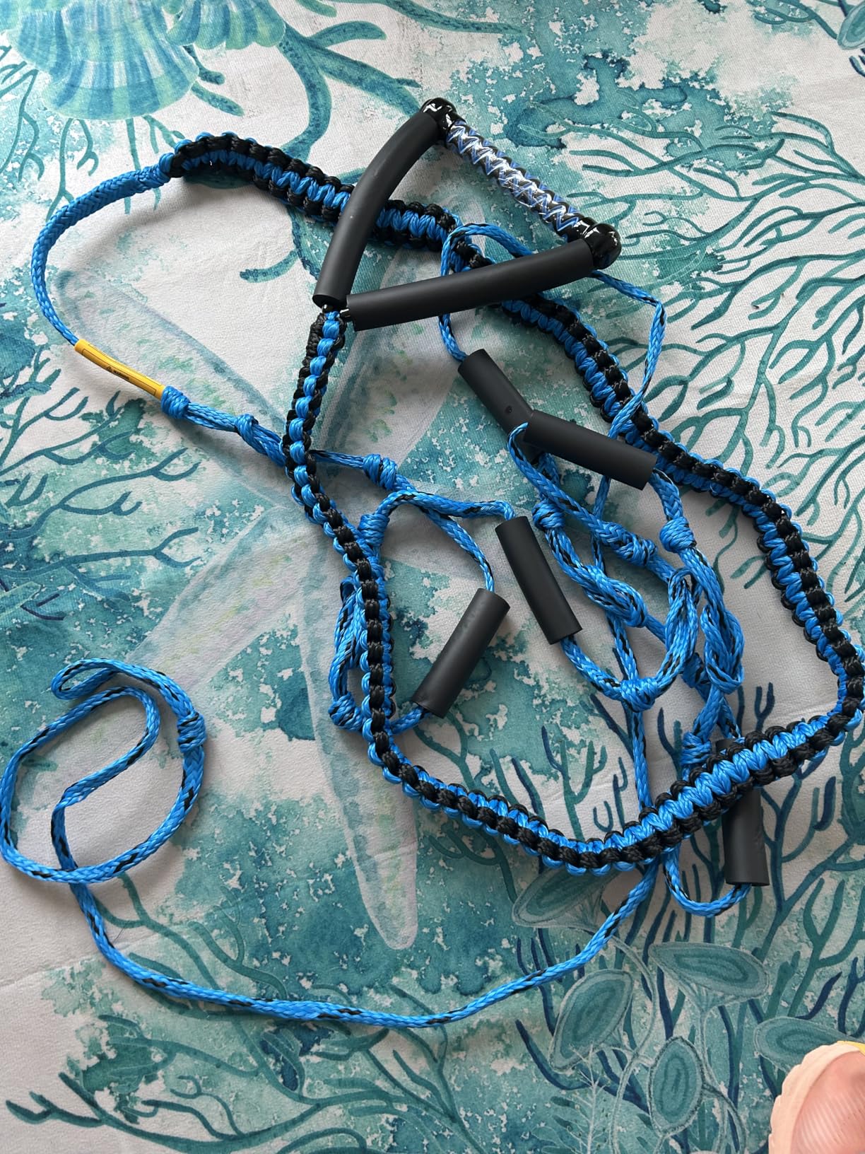 25FT Wakesurf Rope and Handle, 6 Sections Adjustable Floating Surf Tow Ropes, Braid Surf Rope for Wake Surfing customer photo 1