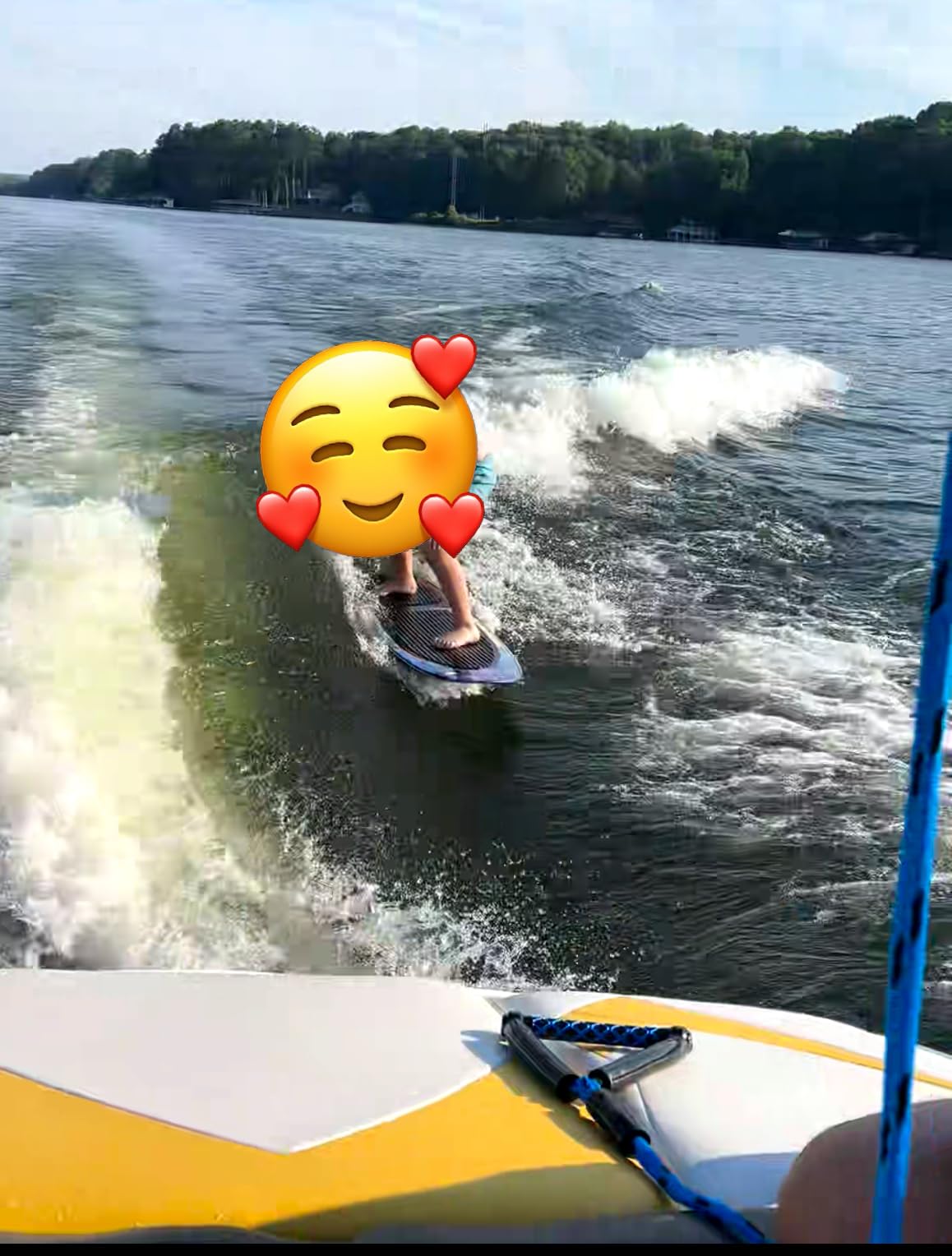 Wakesurf Rope - ASVAEVAS 25ft Floating Wake Surf Ropes and Handle, 4 Sections Adjustable Surf Tow Rope customer photo 1