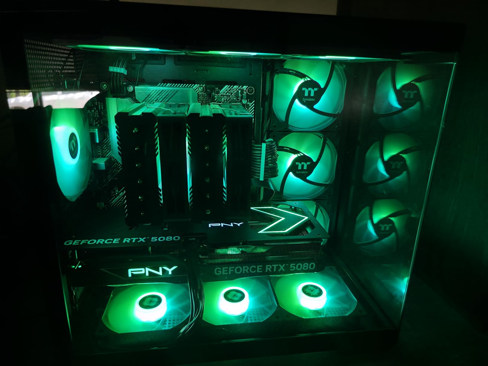 PNY NVIDIA GeForce RTX 5080 Epic-X ARGB OC Triple Fan Graphics Card (16GB GDDR7, 256-bit, PCIe 5.0, NVIDIA Blackwell Architecture, DLSS 4) customer photo 1