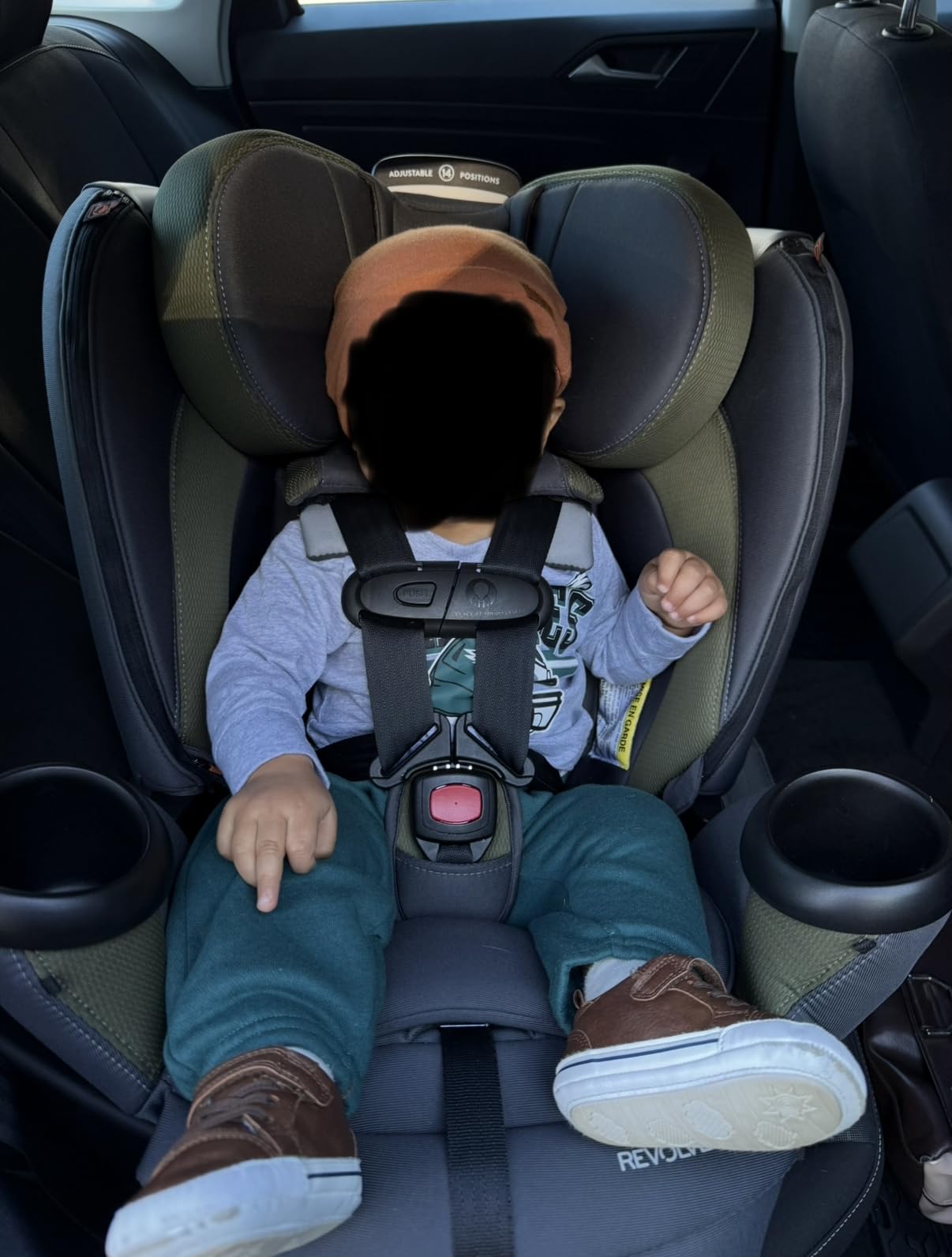 Evenflo Revolve360 Extend Convertible Car Seat with 360 Degree Rotation, Extended Rear-Facing, Forward-Facing, Booster Mode, and Secure LATCH Install, Revere Gray customer photo 2