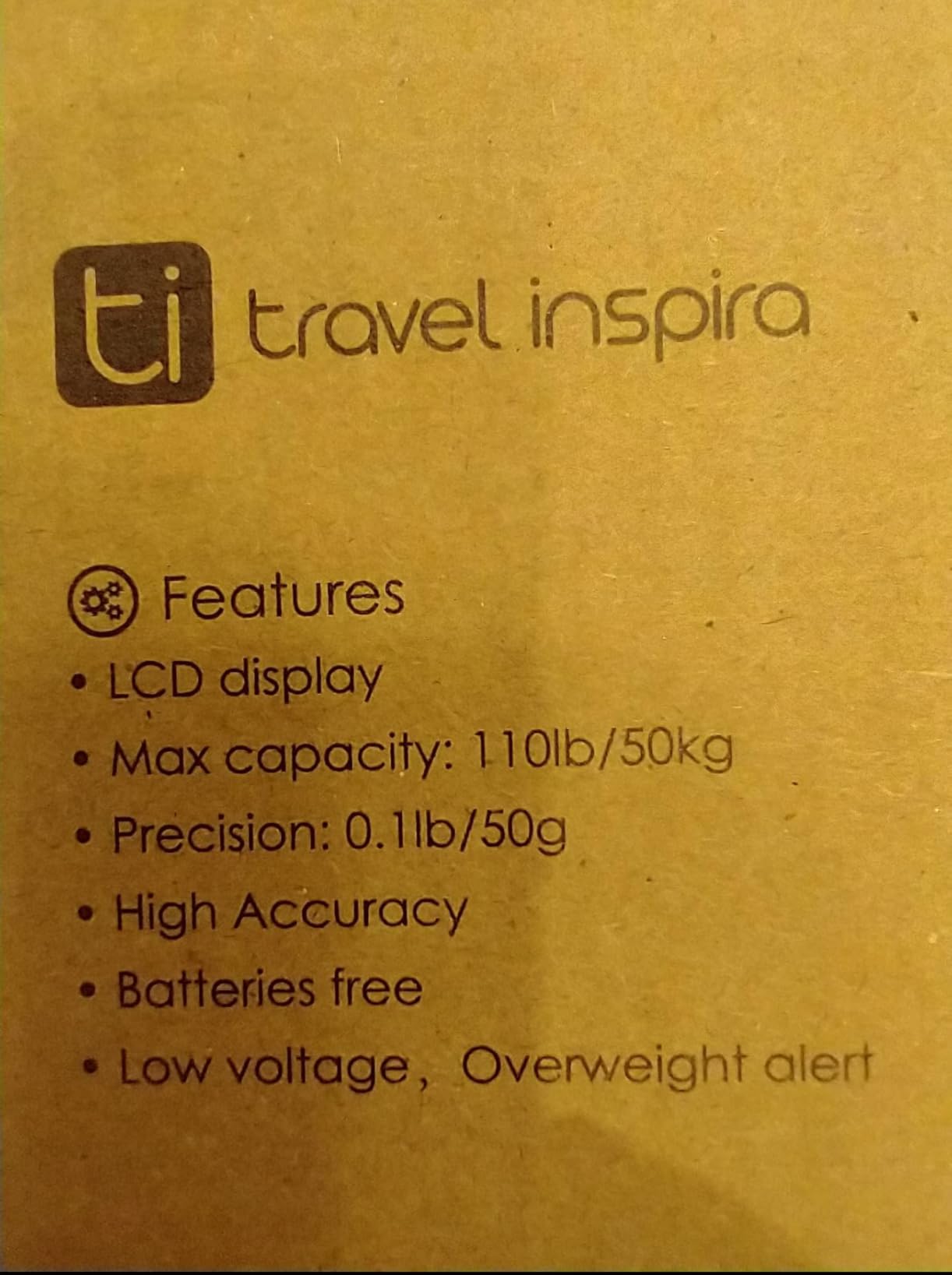 travel inspira Luggage Scale Battery-Free, Travel Essentials, Portable Handheld Digital Suitcase Weight Scale, 110lbs/50kg (Dark Blue) customer photo 2