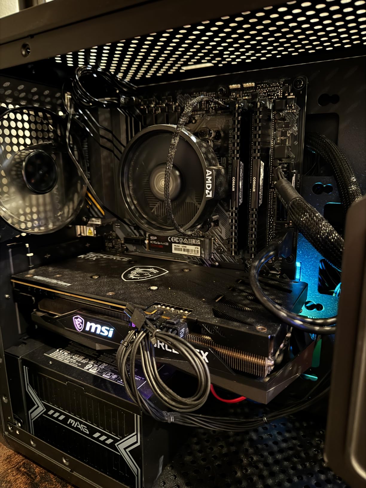 Micro Center AMD Ryzen 5 5500 Desktop Processor with ASUS TUF Gaming A520M-PLUS (WiFi) AM4 microATX Motherboard (M.2 Support, 802.11ac Wi-Fi, DisplayPort, HDMI) customer photo 2