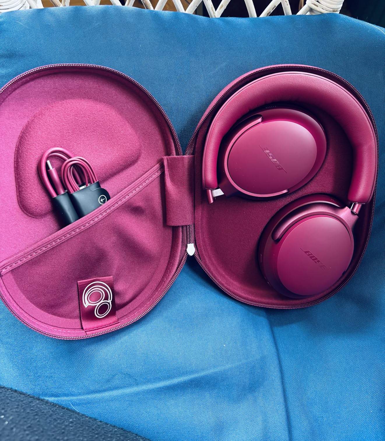 Bose QuietComfort Ultra Bluetooth Headphones, Wireless Headphones with Spatial Audio, Over Ear Noise Cancelling with Mic, Up to 24 Hours of Playtime, Deep Plum - Limited Edition Color customer photo 1