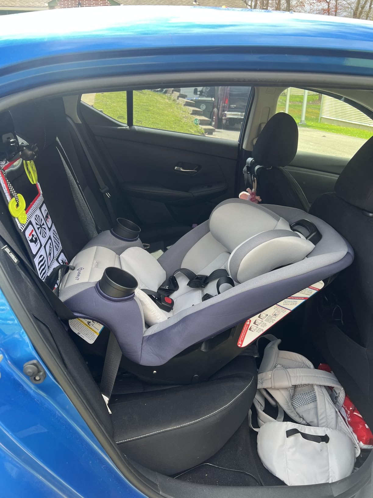 Safety 1st Ellaris 3-in-1 Convertible Car Seat, Slim Fit Design, Rear & Forward-Facing, 5-Position Headrest, 3-Across Fit, Travel-Friendly with Machine-Washable Seat Pad, Smokey Haze customer photo 2