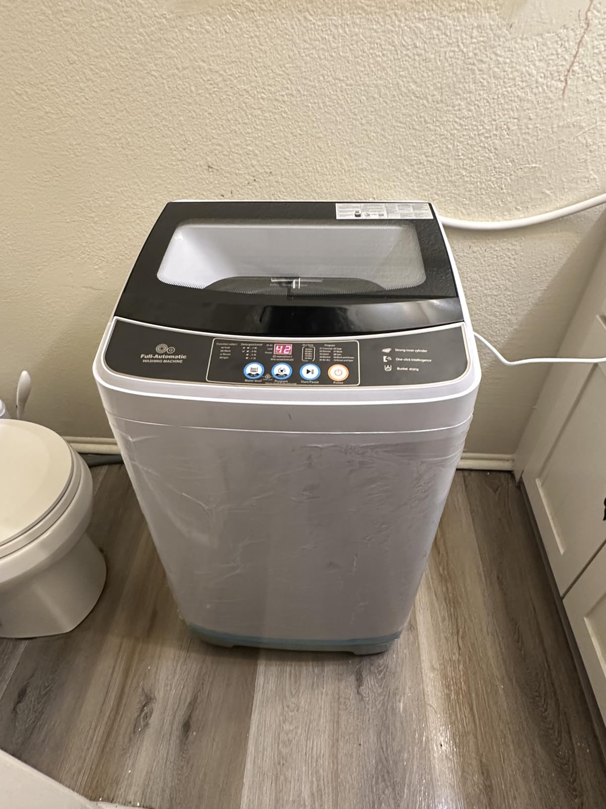 20Lbs Portable Washing Machine Nictemaw Portable Washer, 2.8 Cu.ft Washer and Dryer Combo with Drain Pump, 10 Programs 8 Water Level Compact Laundry Washer for Home, Apartment, RV, Dorms customer photo 1