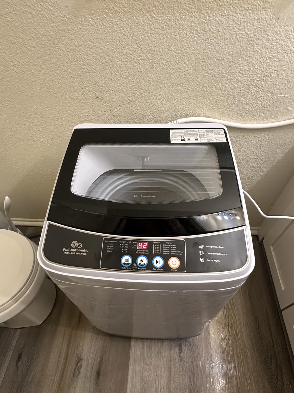 20Lbs Portable Washing Machine Nictemaw Portable Washer, 2.8 Cu.ft Washer and Dryer Combo with Drain Pump, 10 Programs 8 Water Level Compact Laundry Washer for Home, Apartment, RV, Dorms customer photo 2