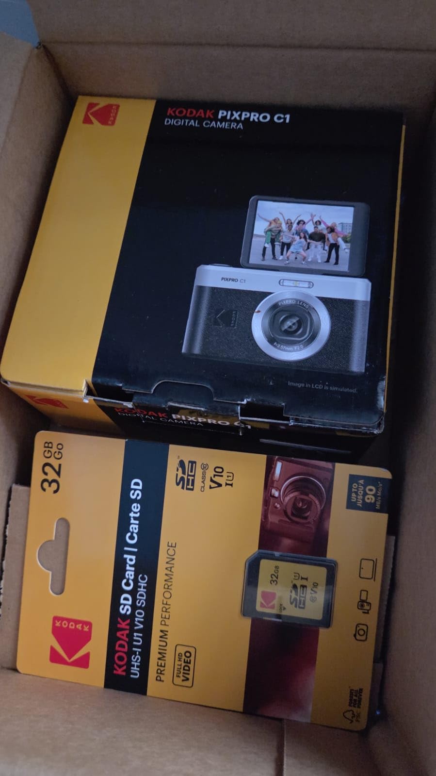 Kodak PIXPRO C1 Digital Camera, 13MP Compact Point & Shoot with 4X Digital Zoom, 26mm f/2.0 Wide Angle, 180 Degree Flip Screen, 1080p HD Video, Brown customer photo 2