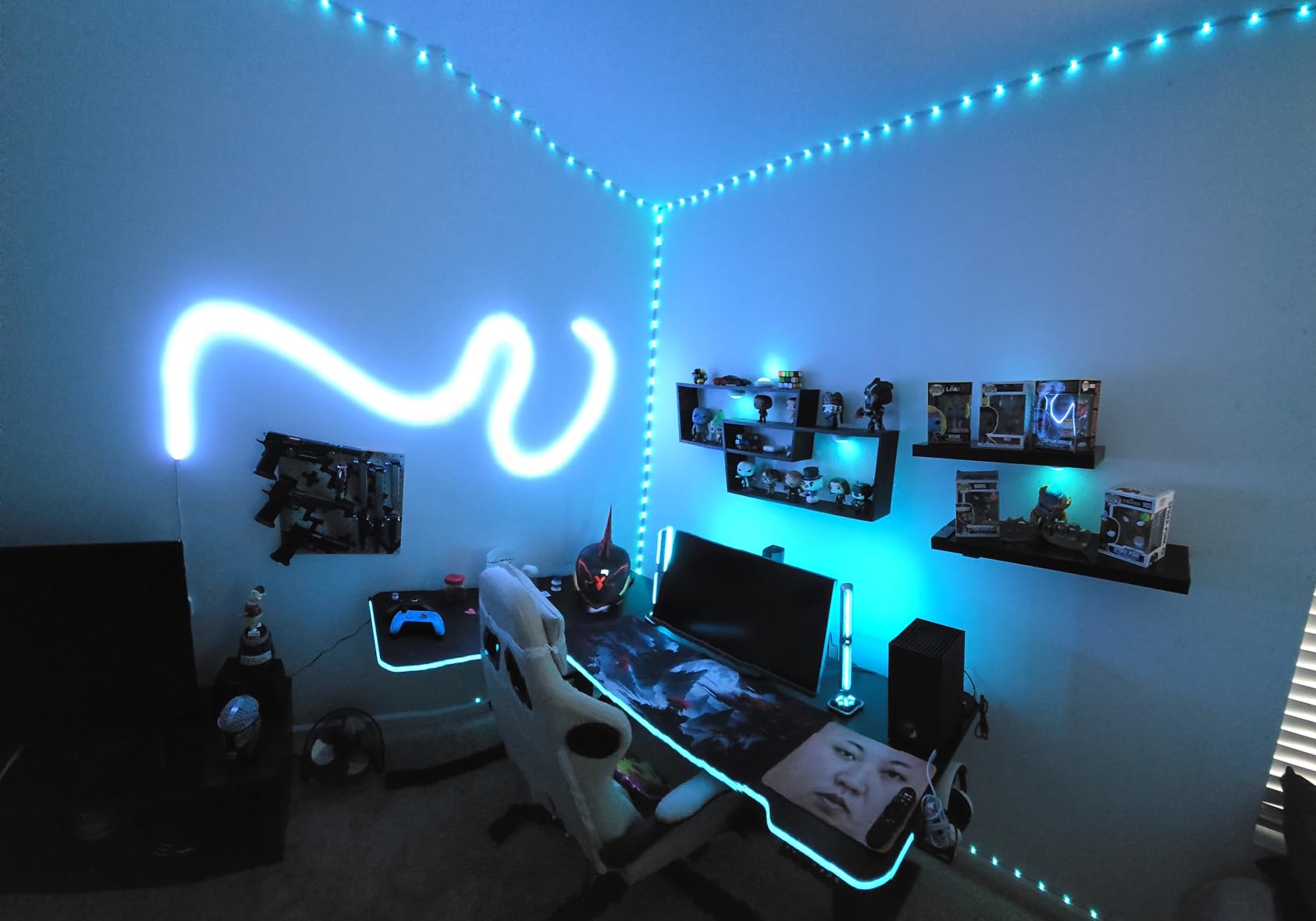Govee Gaming Light Bars Pro, Upgraded 16-Inch Smart Triple-Sided RGBIC Illumination Wi-Fi LED Gaming Lights, Music Sync & 60+ Scene Modes, Works with Alexa & Google Home customer photo 1