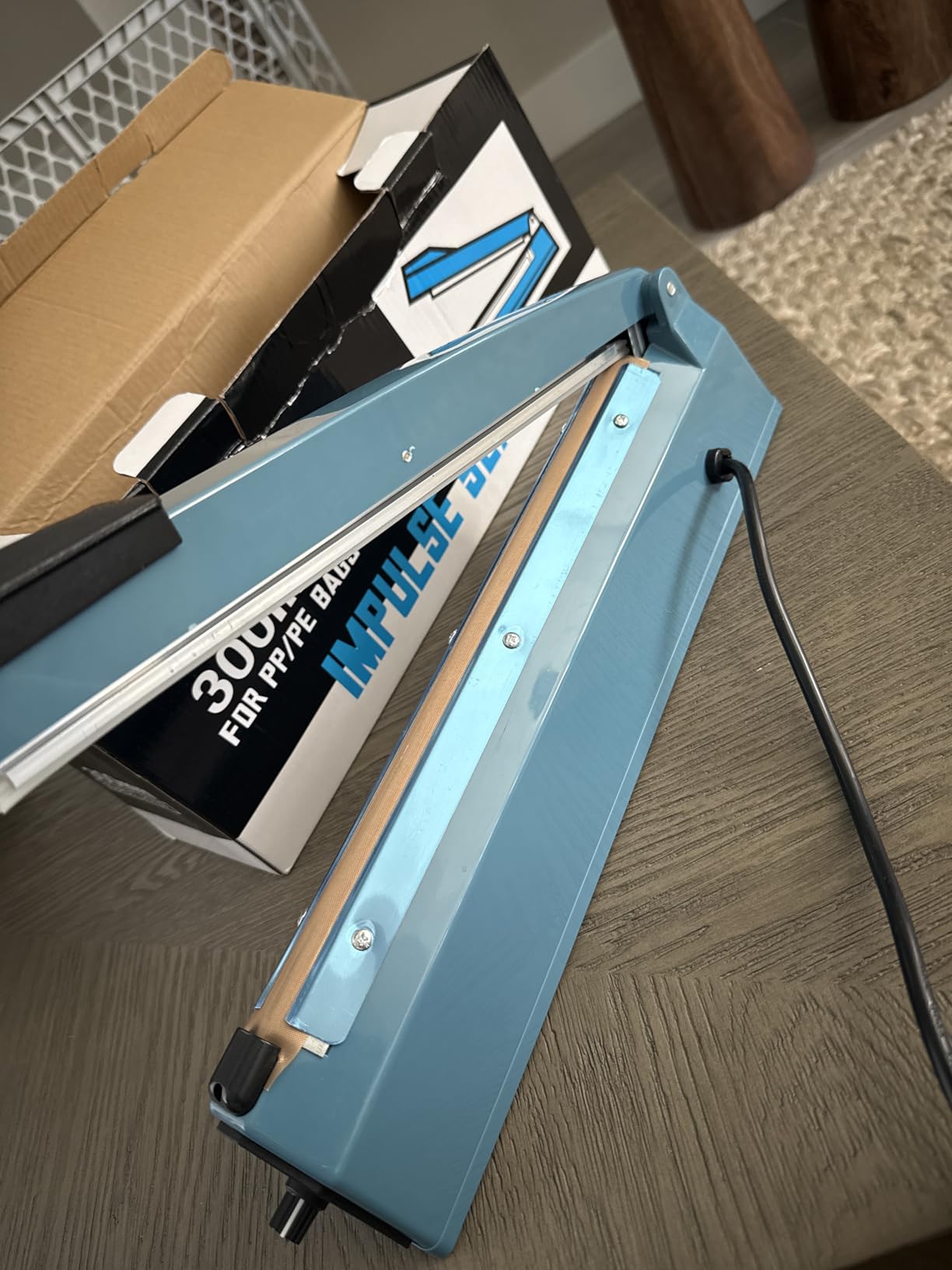 METRONIC 12 Inch Impulse Heat Sealer, Manual Bags Sealer Heat Sealing Machine Impulse, Sealer Machine for Plastic Bags PE PP Bags with Extra Replace Element Grip customer photo 2