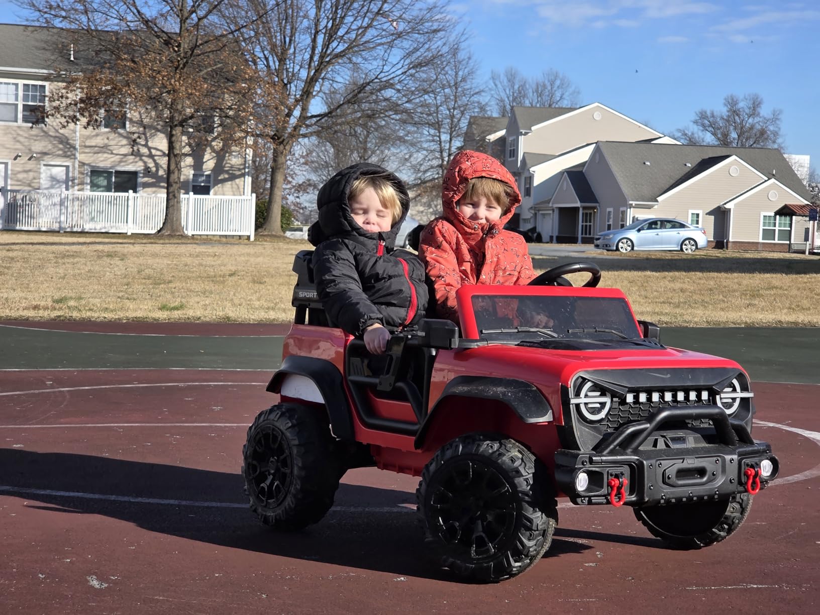Best Choice Products Kids 24V 2-Seater Electric Ride On Car Truck w/ 132lb Weight Capacity, Parent Control, Bluetooth, LED Lights (Pink) customer photo 2