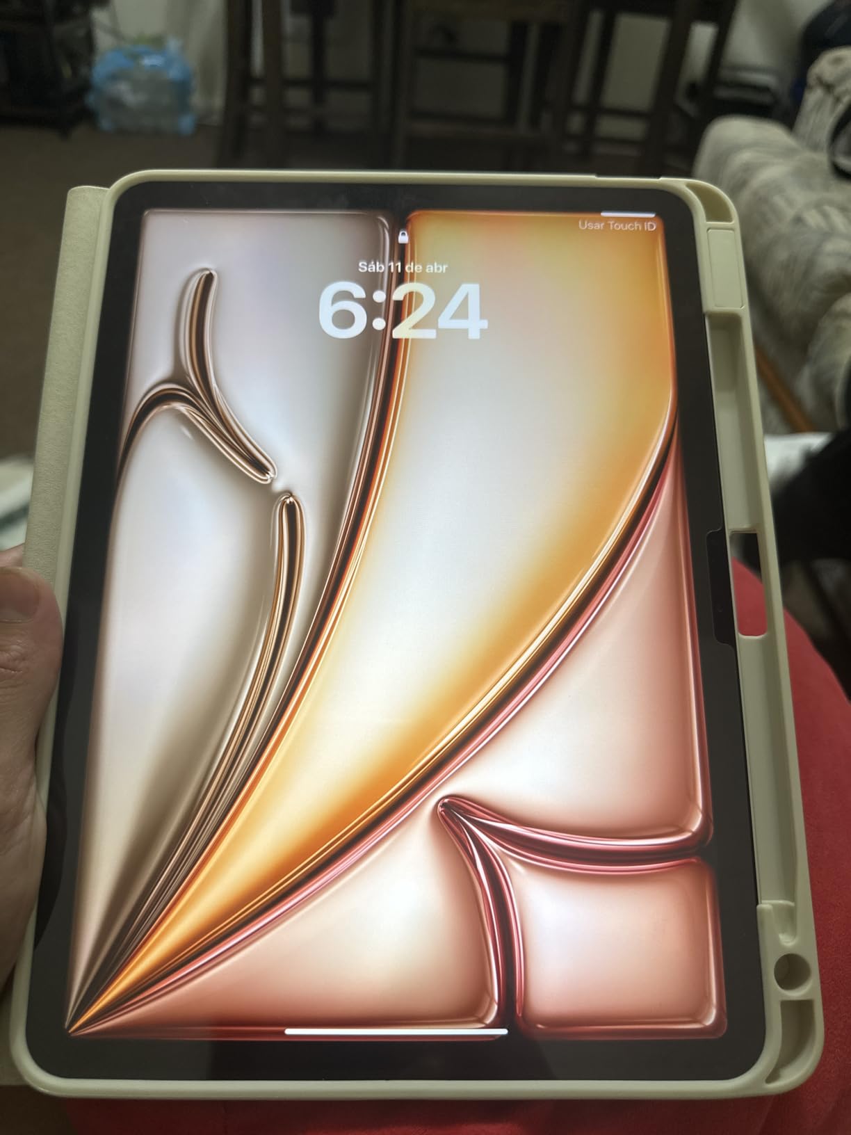 Apple iPad Air 11-inch with M3 chip Built for Apple Intelligence, Liquid Retina Display, 128GB, 12MP Front/Back Camera, Wi-Fi 6E, Touch ID, All-Day Battery Life - Space Gray customer photo 1