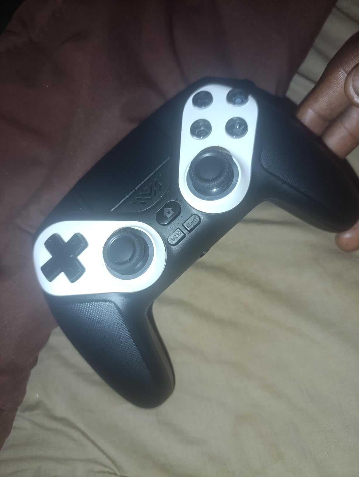 Gamrombo LED Wireless Controller for PS5, Compatible with PS5 Pro/Slim/PC, Dual Vibration, Macro/Turbo Function, 3.5mm Audio Jack, 6-Axis Motion Control Gamepad with Speaker customer photo 2