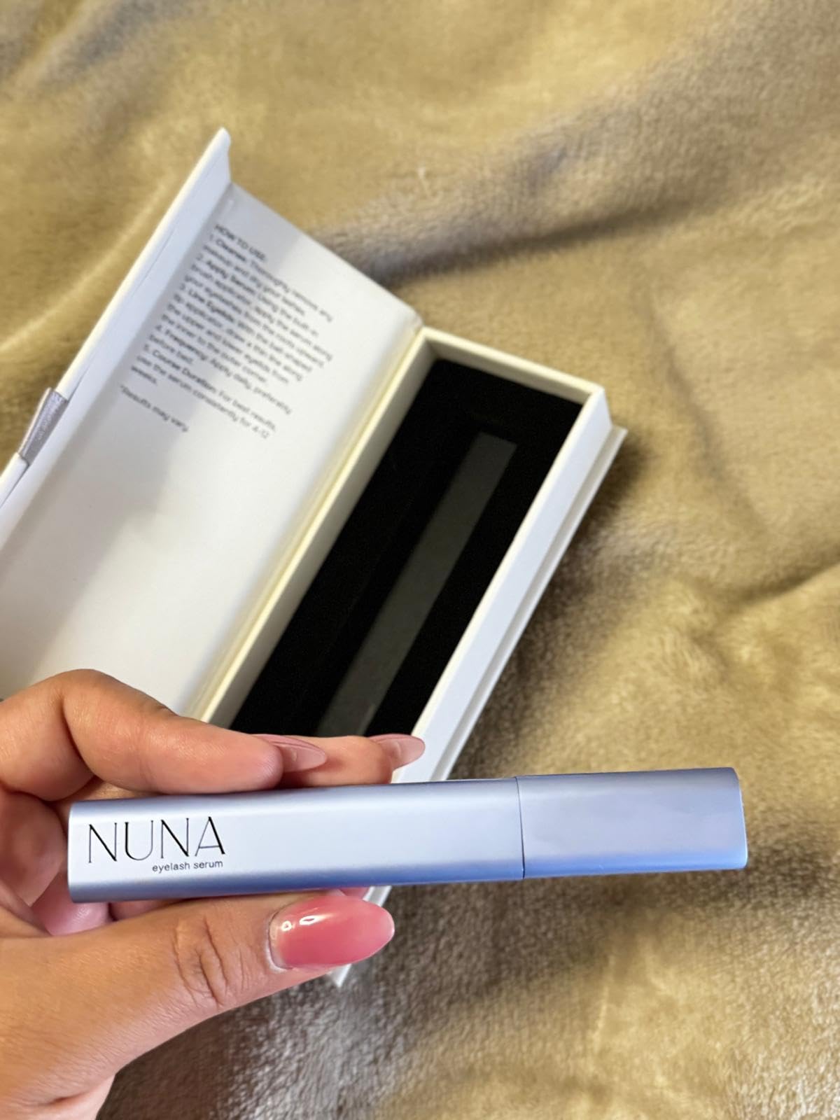 NUNA Eyelash Growth Support Serum 6ml - Eye Lash and Eyebrow Enhancing Serum for Women & Men with Biotin - Korean Multi Peptide & Natural Extracts - Promotes Fuller and Longer Lashes - 6 Month Supply customer photo 2