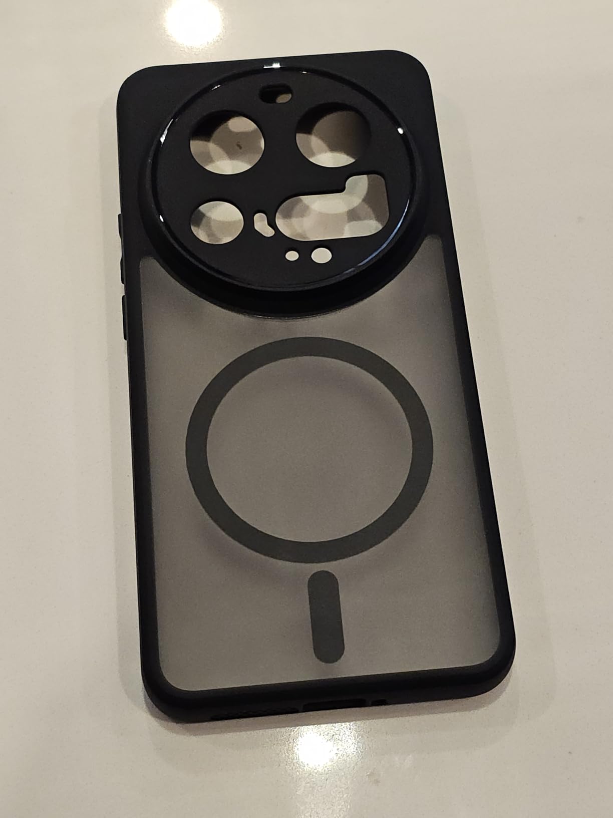 Compatible with Xiaomi 15 Ultra Case Cover,Compatible with MagSafe,Compatible with Xiaomi 15 Ultra Built-in Magnetic Anti-Shock Cell Phone Case Black customer photo 2