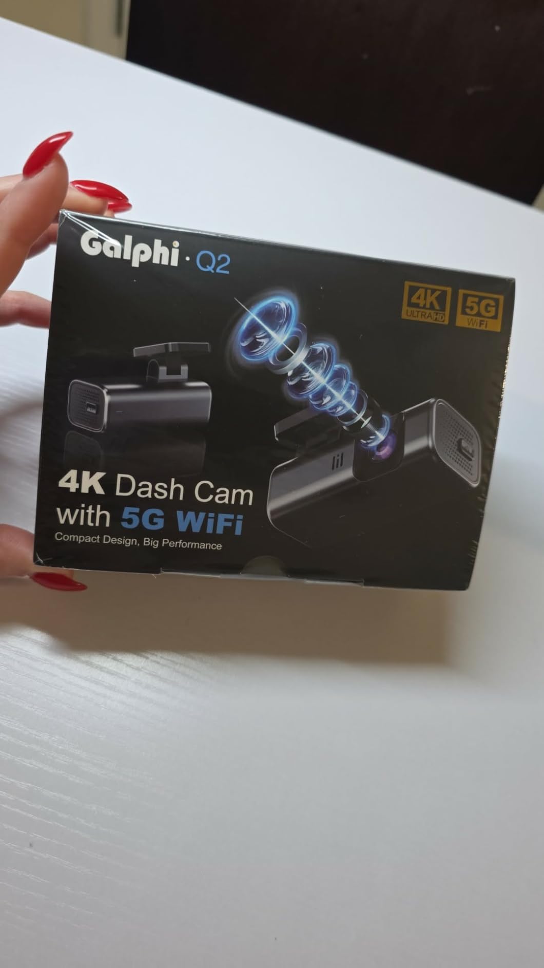 4K Dash Cam Front, Built-in 5G WiFi, 64GB Card Included, Dash Camera for Cars, Mini Dashcam with Super Night Vision, Loop Recording, G-Sensor, 24 Hours Parking Monitor customer photo 1