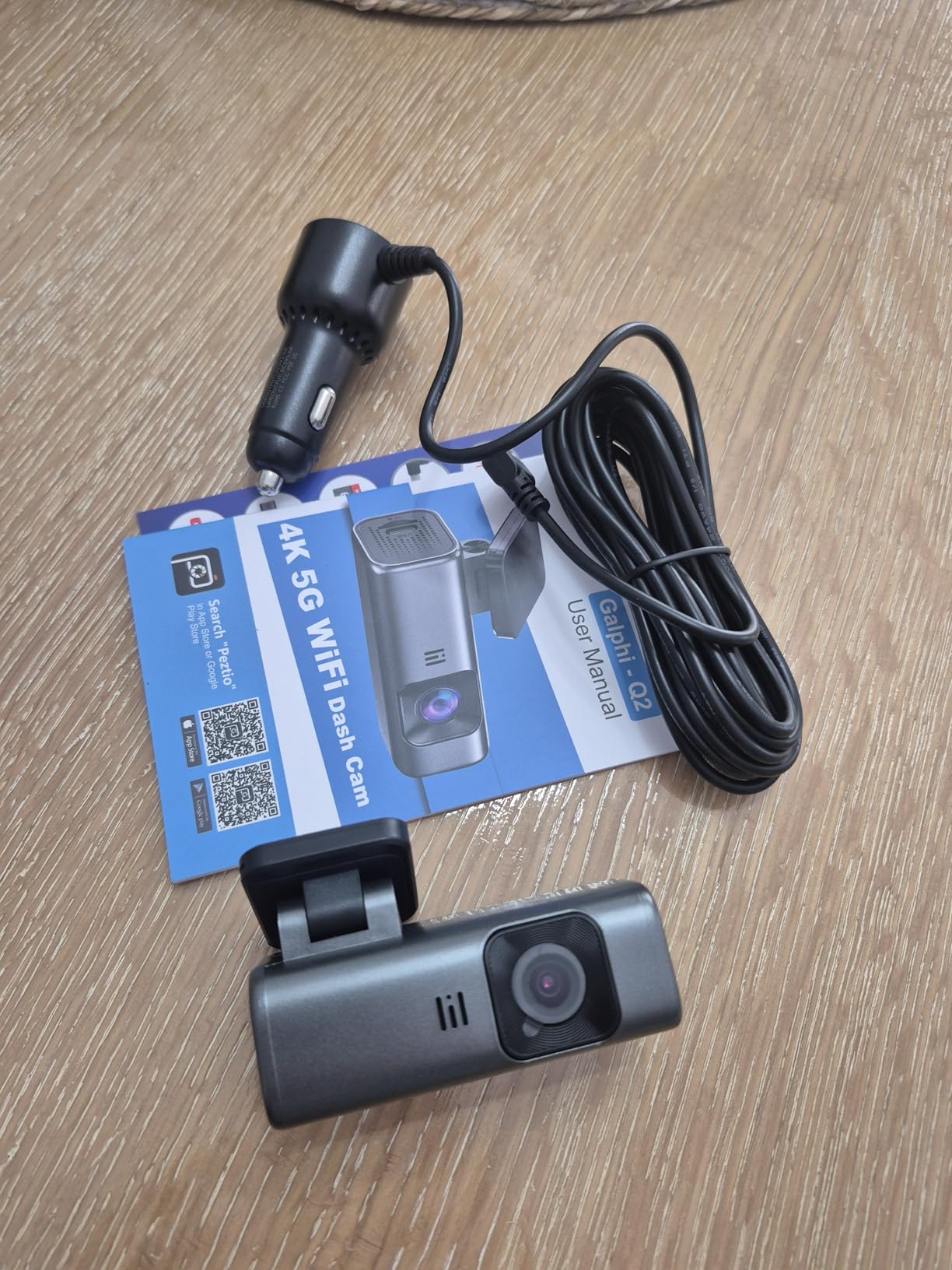 4K Dash Cam Front, Built-in 5G WiFi, 64GB Card Included, Dash Camera for Cars, Mini Dashcam with Super Night Vision, Loop Recording, G-Sensor, 24 Hours Parking Monitor customer photo 2