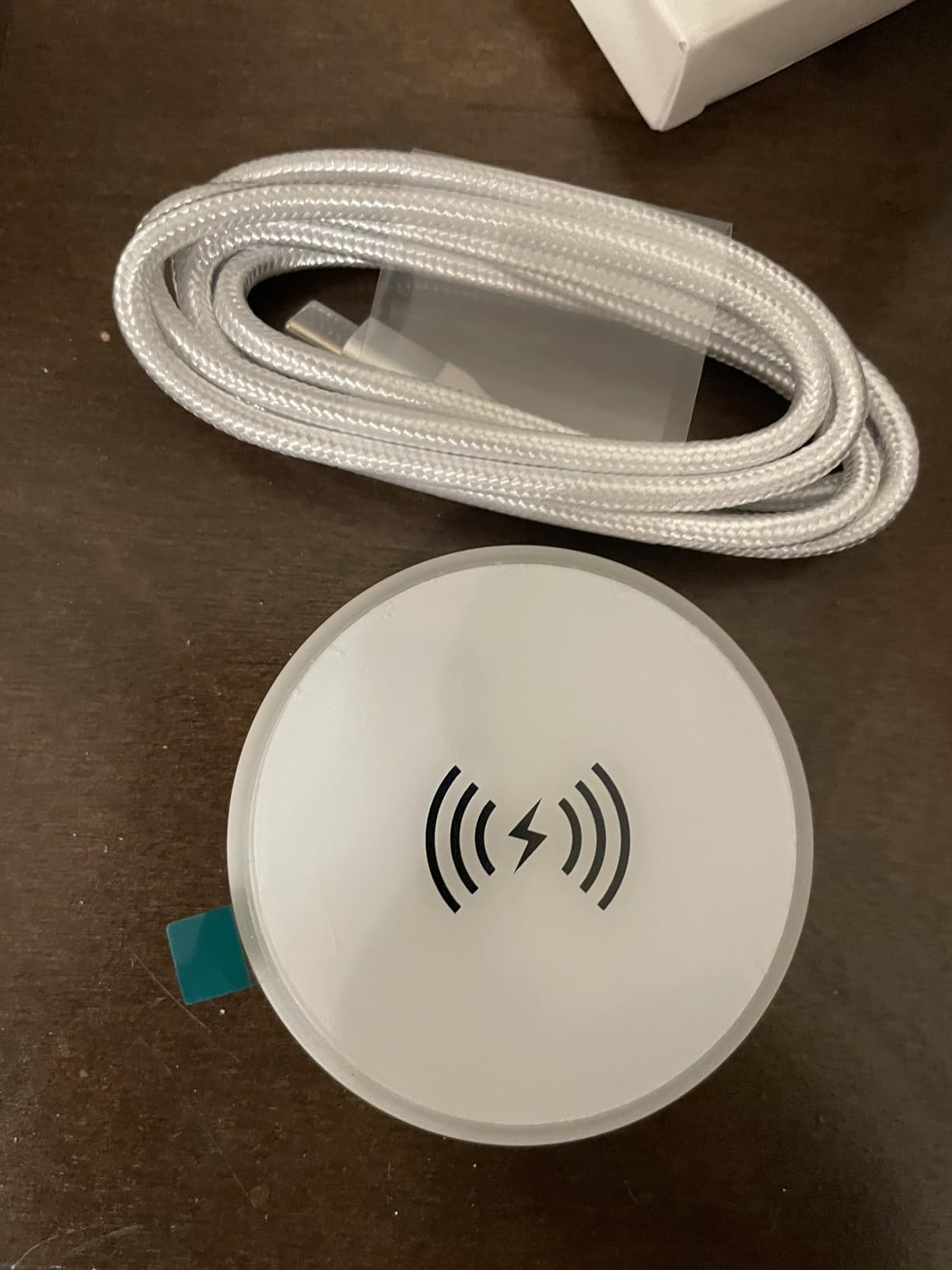 Samsung MagSafe Wireless Charger 15W Fast Charging Pad with Finger Holder Stand for iPhone and Android customer photo 1