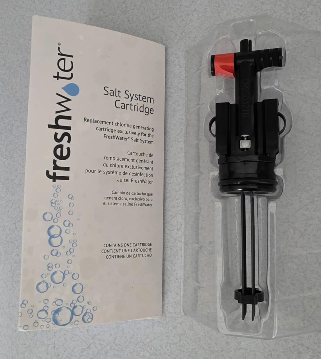 FreshWater Salt System Cartridge - Water Treatment Replacement Cartridge for Spas & Hot Tubs - Easy Maintenance - Supports Natural-Feeling Water to Help Prevent Dry Eyes & Itchy Skin (3 Pack) customer photo 1