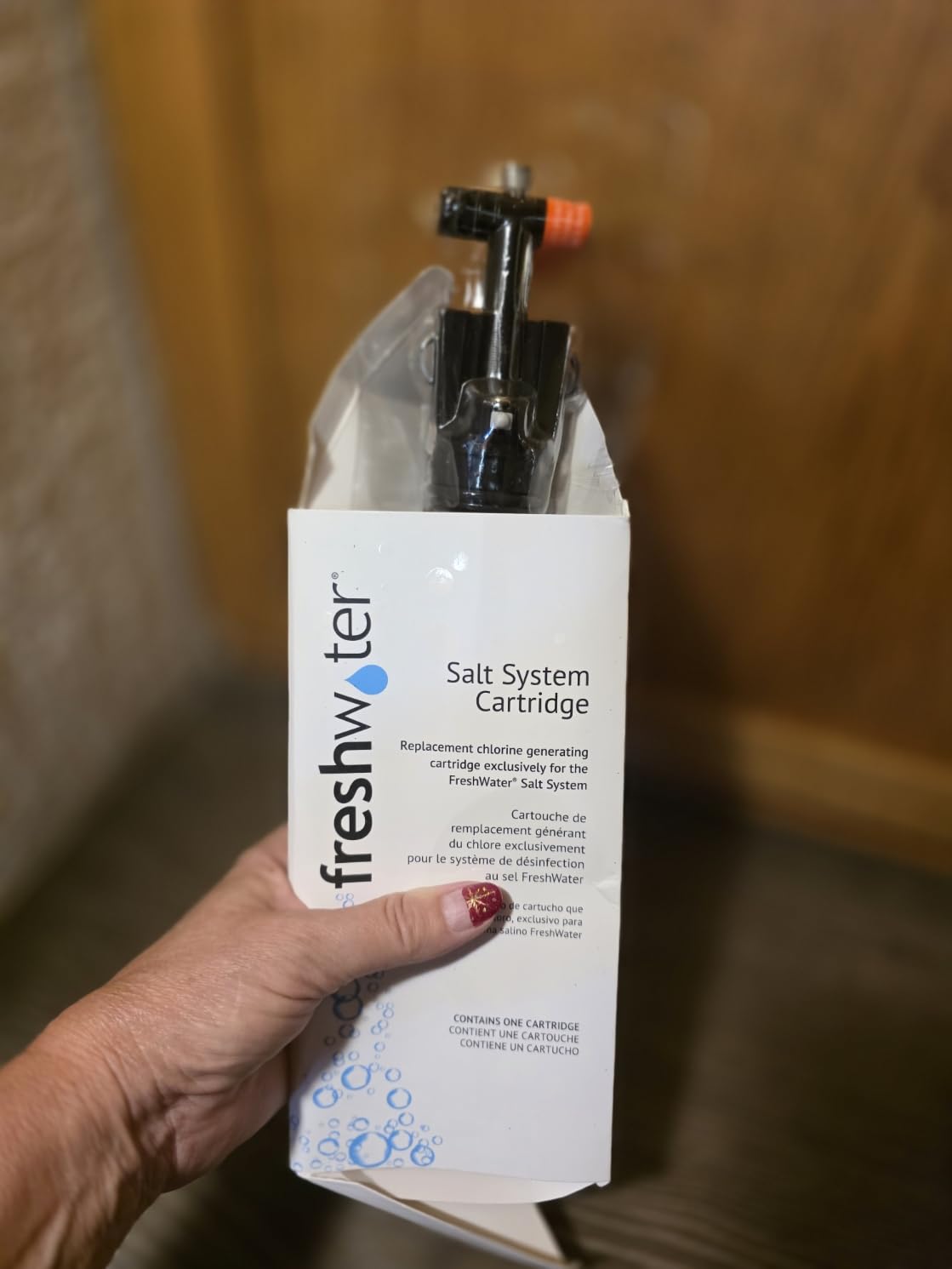 FreshWater Salt System Cartridge - Water Treatment Replacement Cartridge for Spas & Hot Tubs - Easy Maintenance - Supports Natural-Feeling Water to Help Prevent Dry Eyes & Itchy Skin (3 Pack) customer photo 2